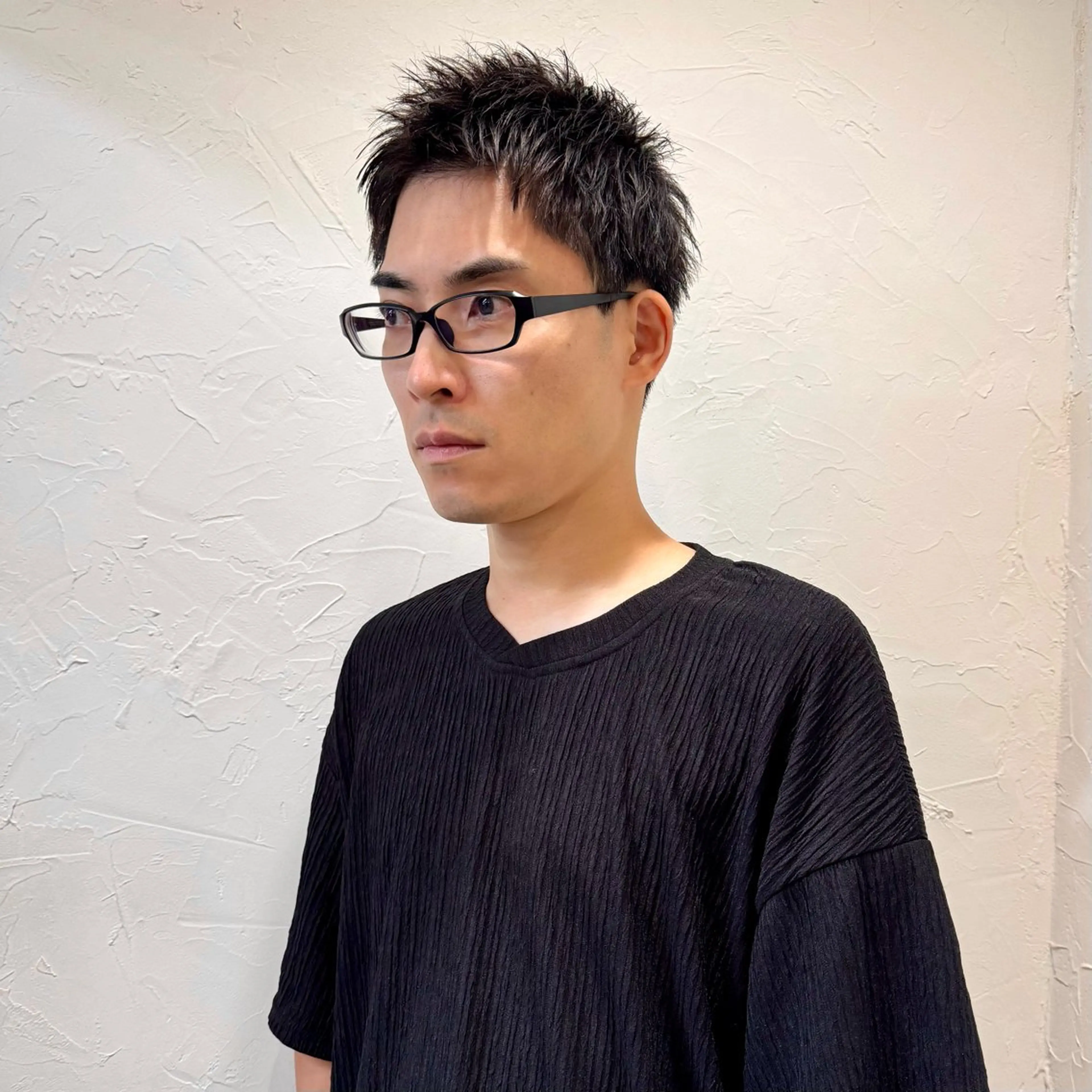 ショート メンズ アップバング メンズ就活ヘア メンズパーマ メンズショート スパイキーショート カット ヘアセット 【池袋/スパイキー ショート】ⓝⓘⓜⓤのヘアスタイル