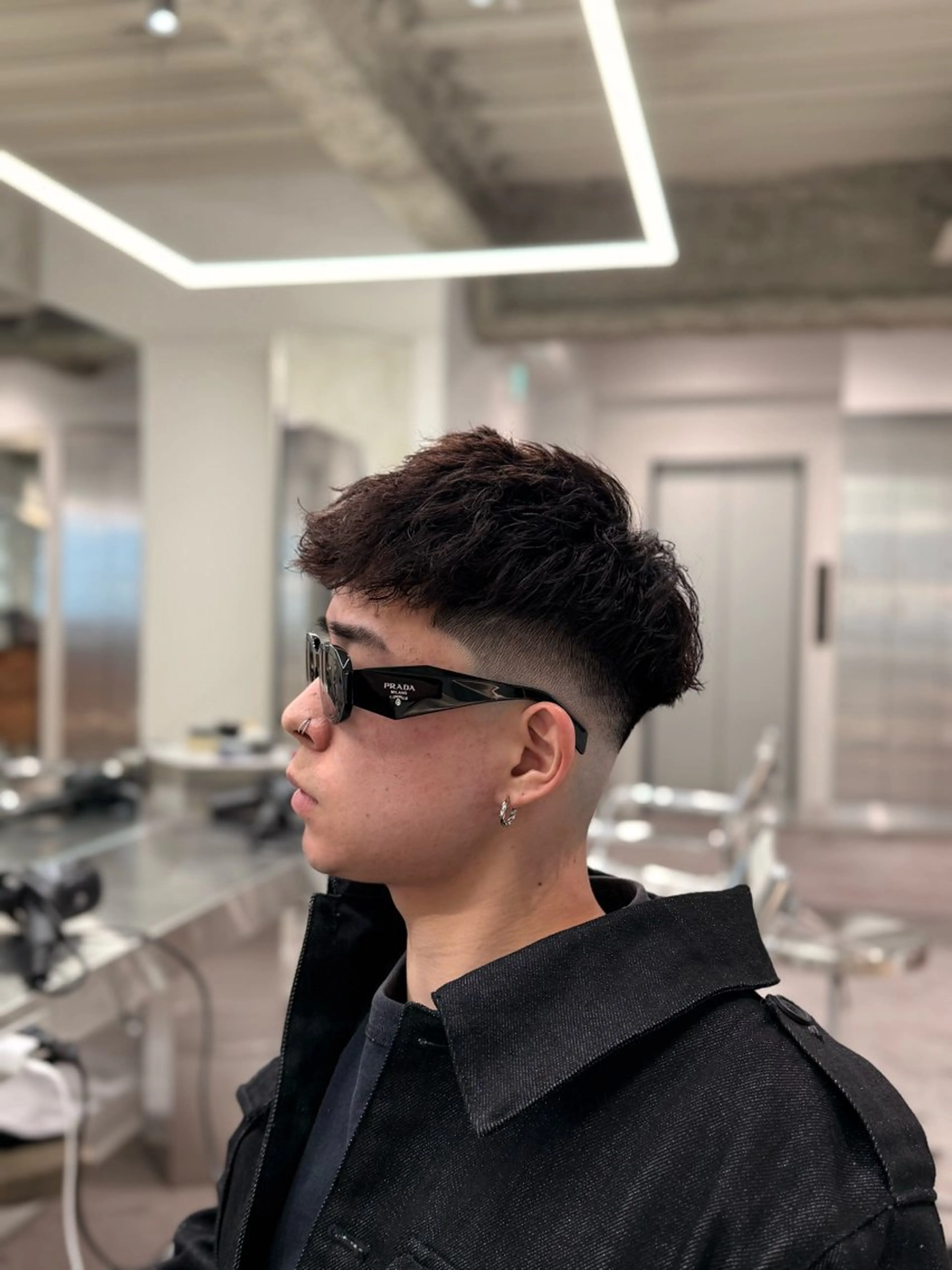 ショート パーマ メンズ フェードカット メンズパーマ カット パーマ トリートメント MEN’S SALON HAVANA所属・渋谷/スパイキー /フェザー/千尋のヘアスタイル