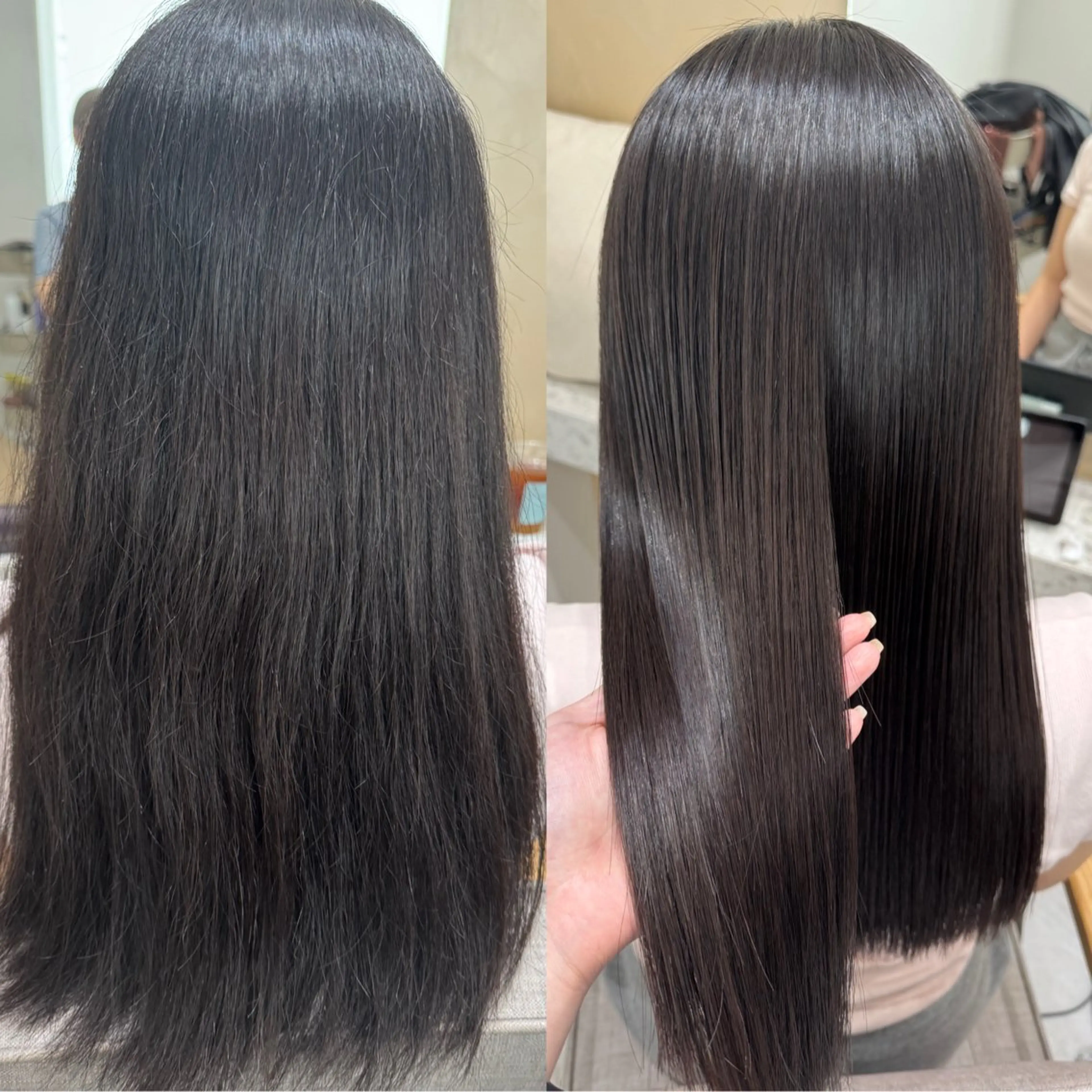 セミロング カット 縮毛矯正 トリートメント 🌜韓国/艶髪/縮毛 /kokoro🌛のヘアスタイル