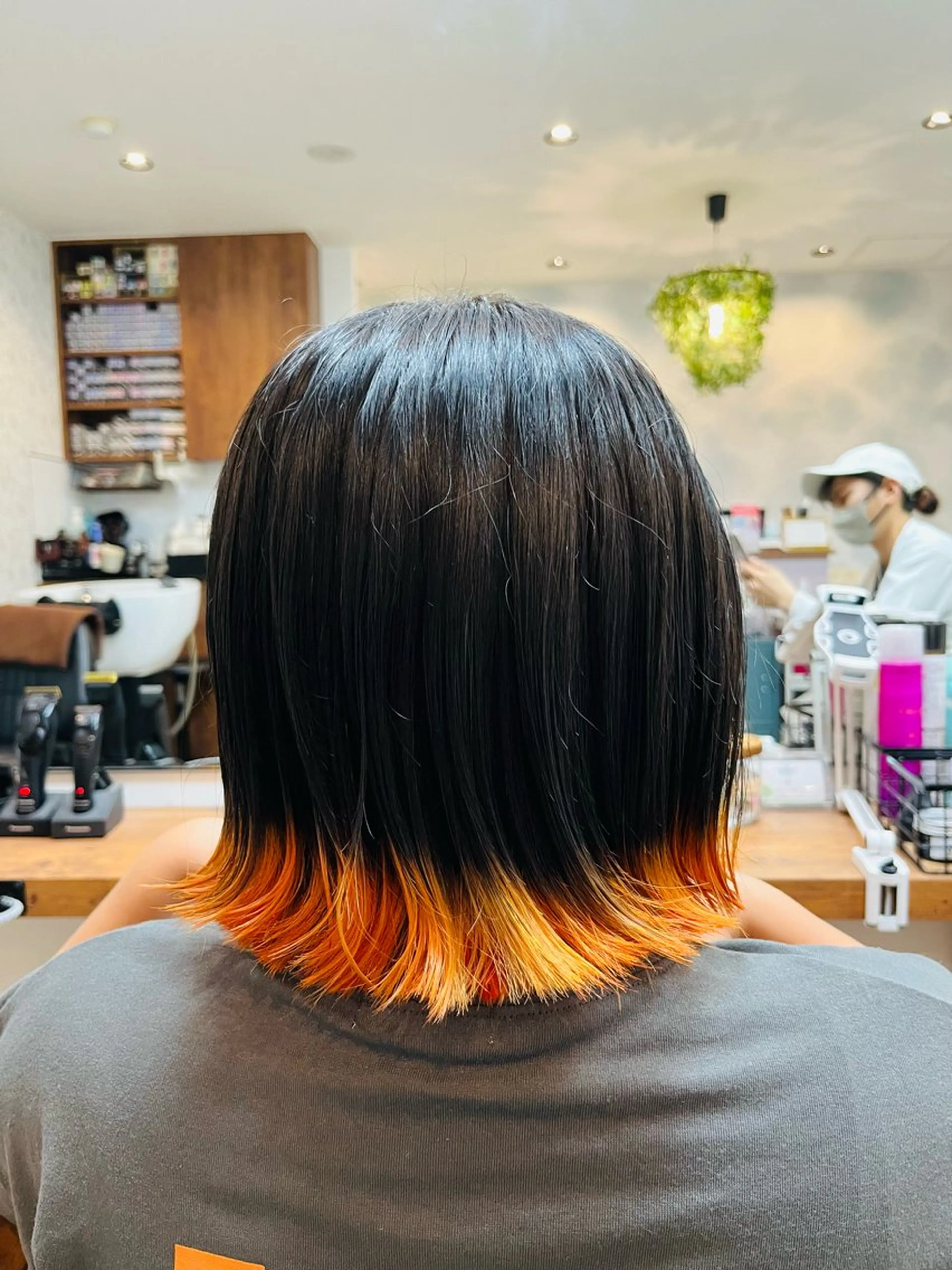 ショート カラー オレンジ SALON paljon Hair&Nail所属・ヘア＆ネイル＆アイ サロンパルヨンのマツエク・マツパデザイン