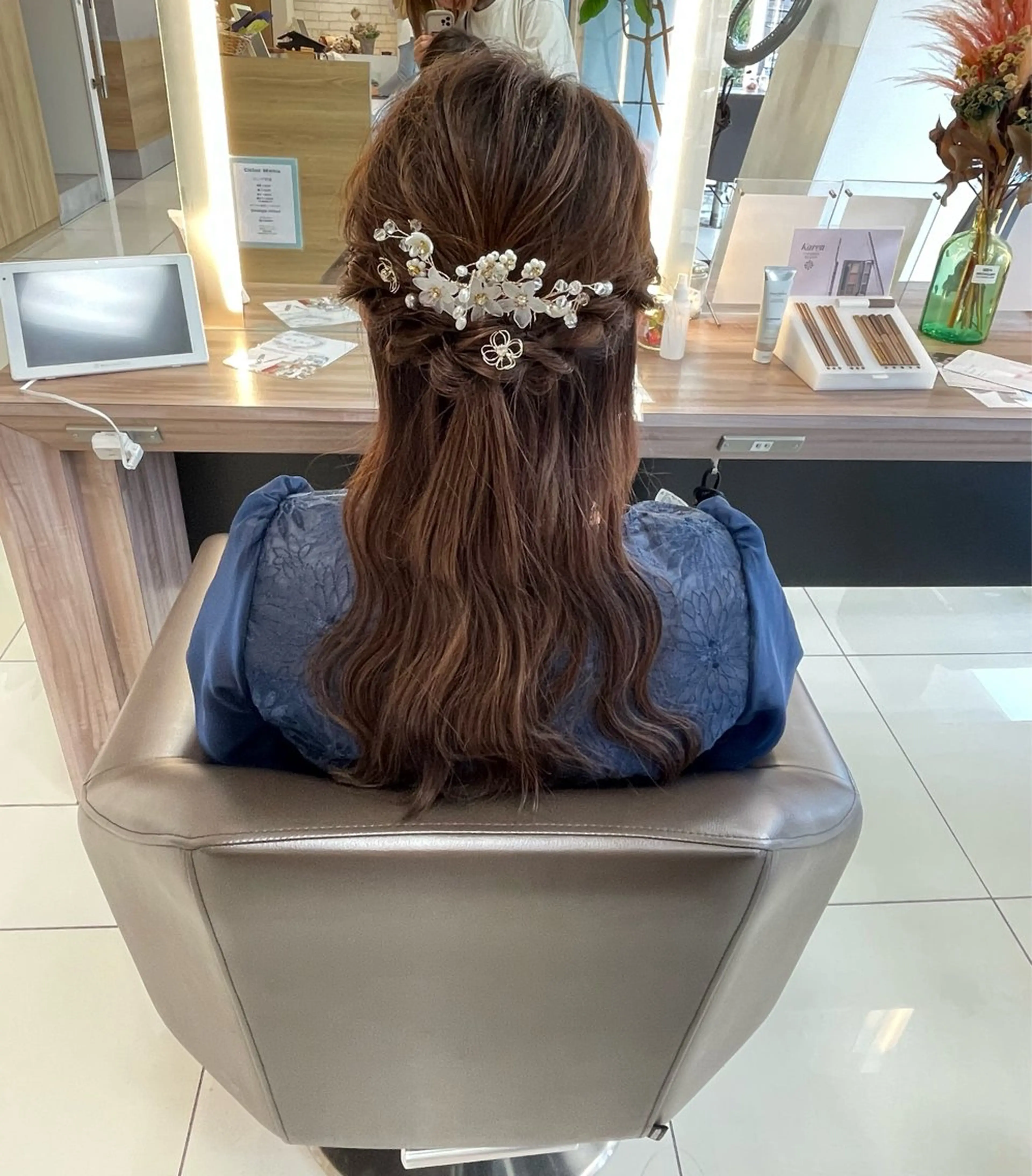 ロング ヘアアレンジ ヘアセット 鎌倉/アレンジ/暗髪 /髪質改善/ ユキミのヘアスタイル