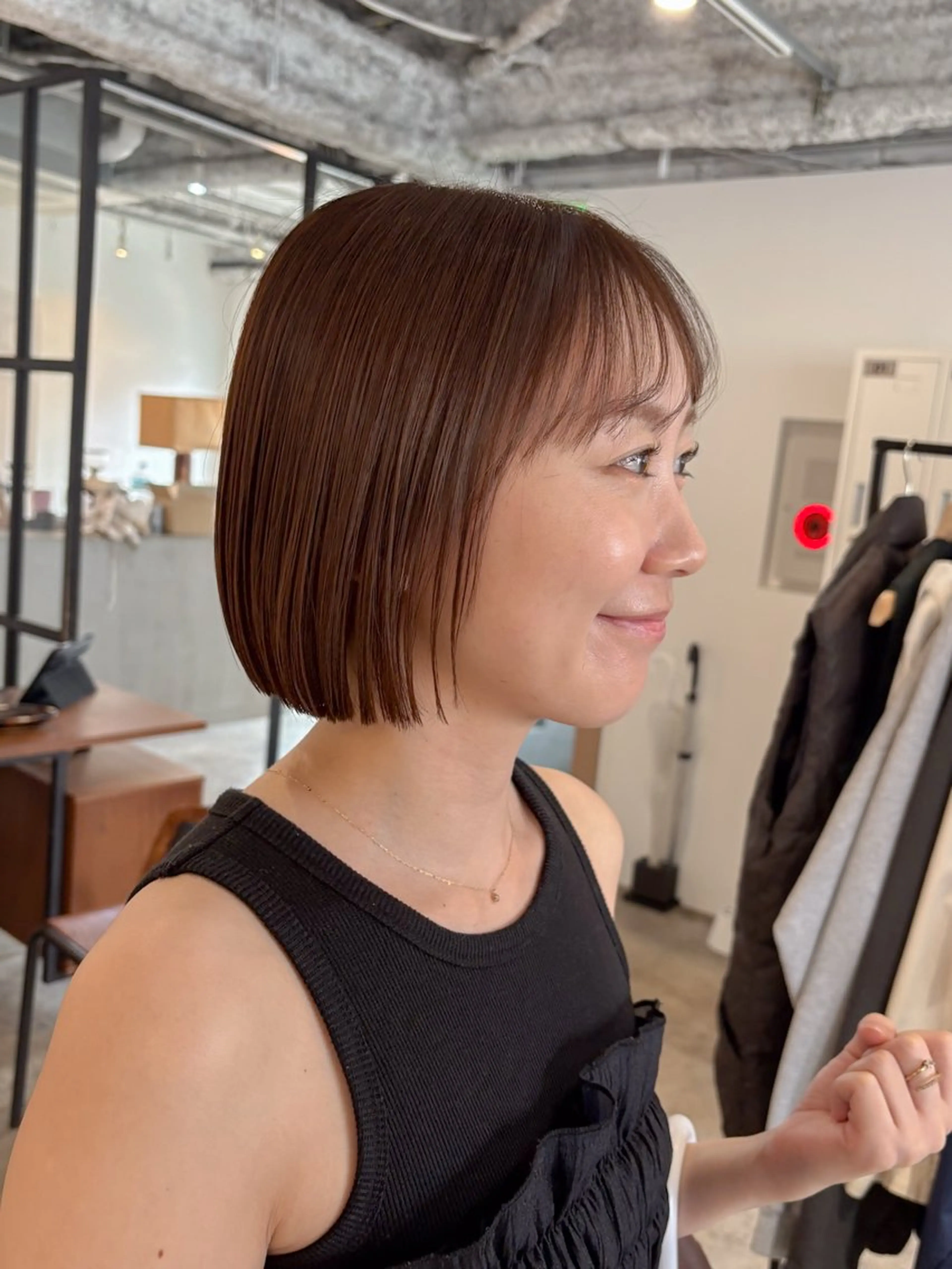 ショート カラー ボブ カット ヘアカラー トリートメント Takuma Suzuki中目黒のヘアスタイル