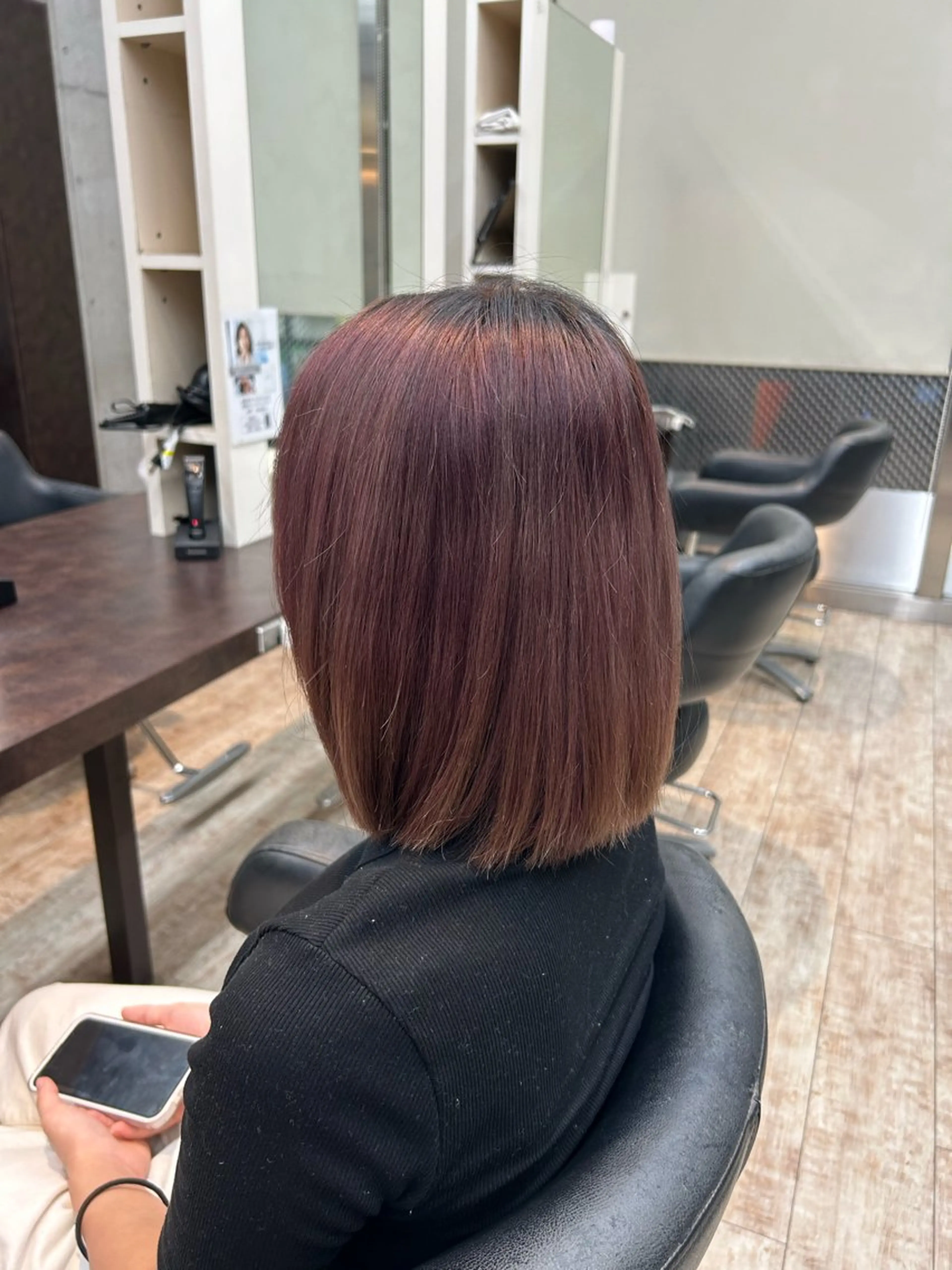 ミディアム カラー ヘアカラー 桜井晶/ Blossom大山店のヘアスタイル