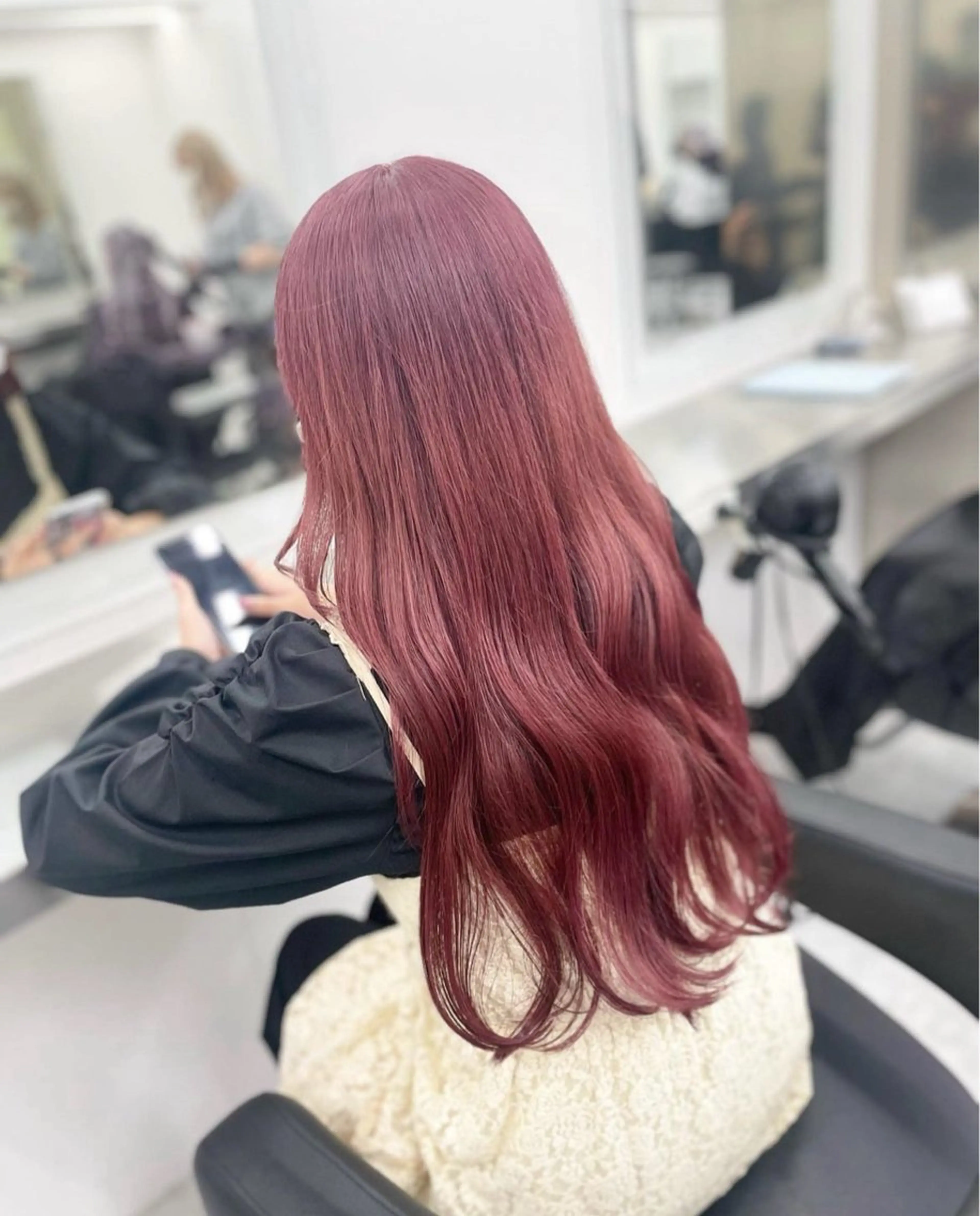 ロング カラー ダブルカラー特化💖 韓国ヘア💖りくのヘアスタイル