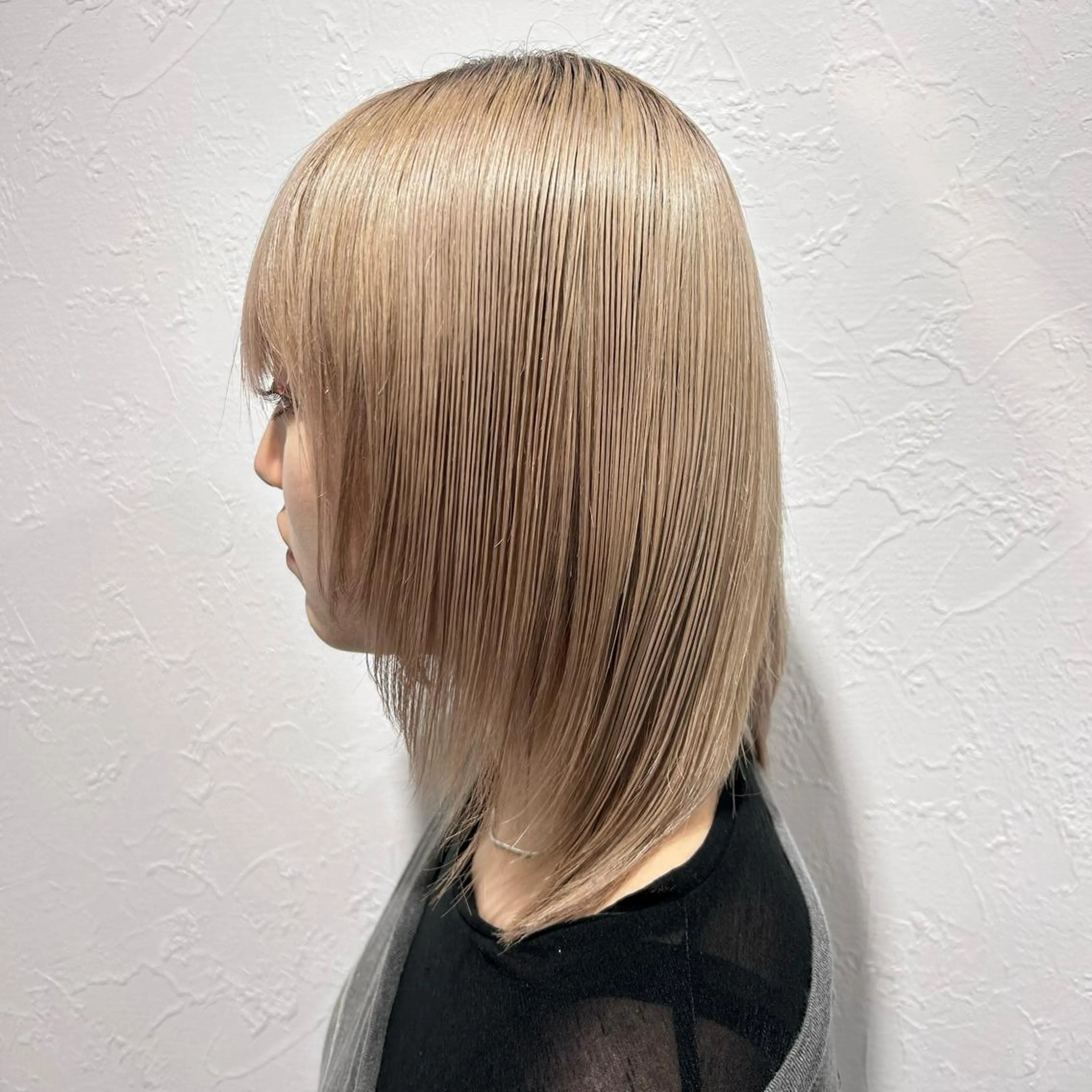 ミディアム キッズ トリートメント 艶カラー/レイヤー /メンズ/マツエクのヘアスタイル