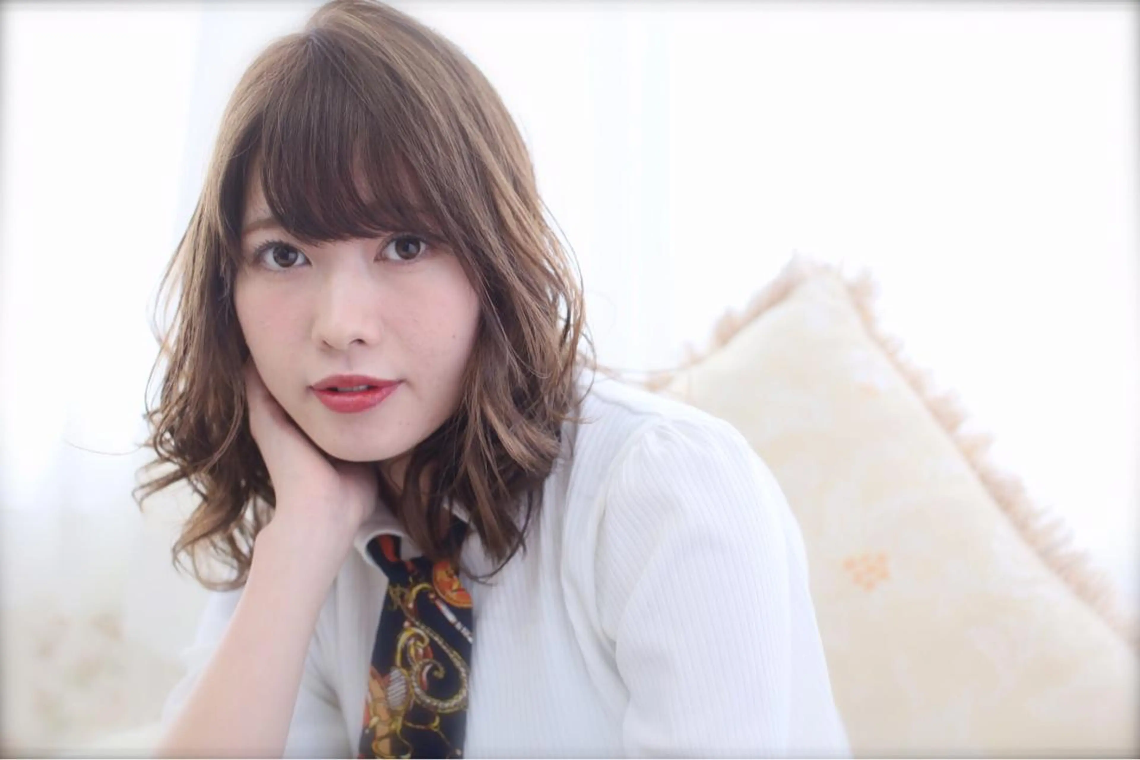 ミディアム カラー パーマ 髪質改善/縮毛矯正/ ボブ/店長/槌矢圭悟のヘアスタイル