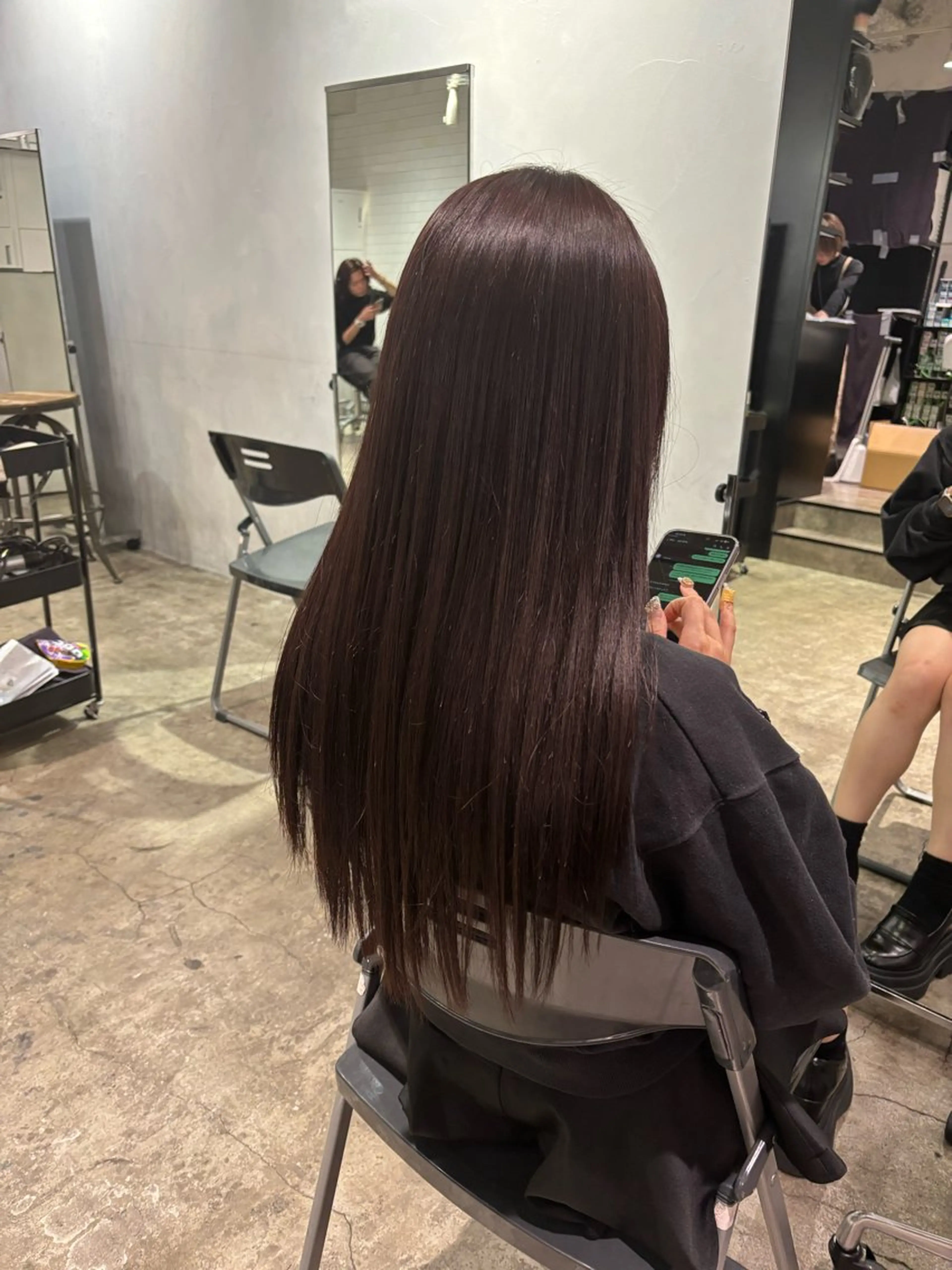 ロング 縮毛矯正 たなかあゆ✨ALBU MACADEMY渋谷のヘアスタイル