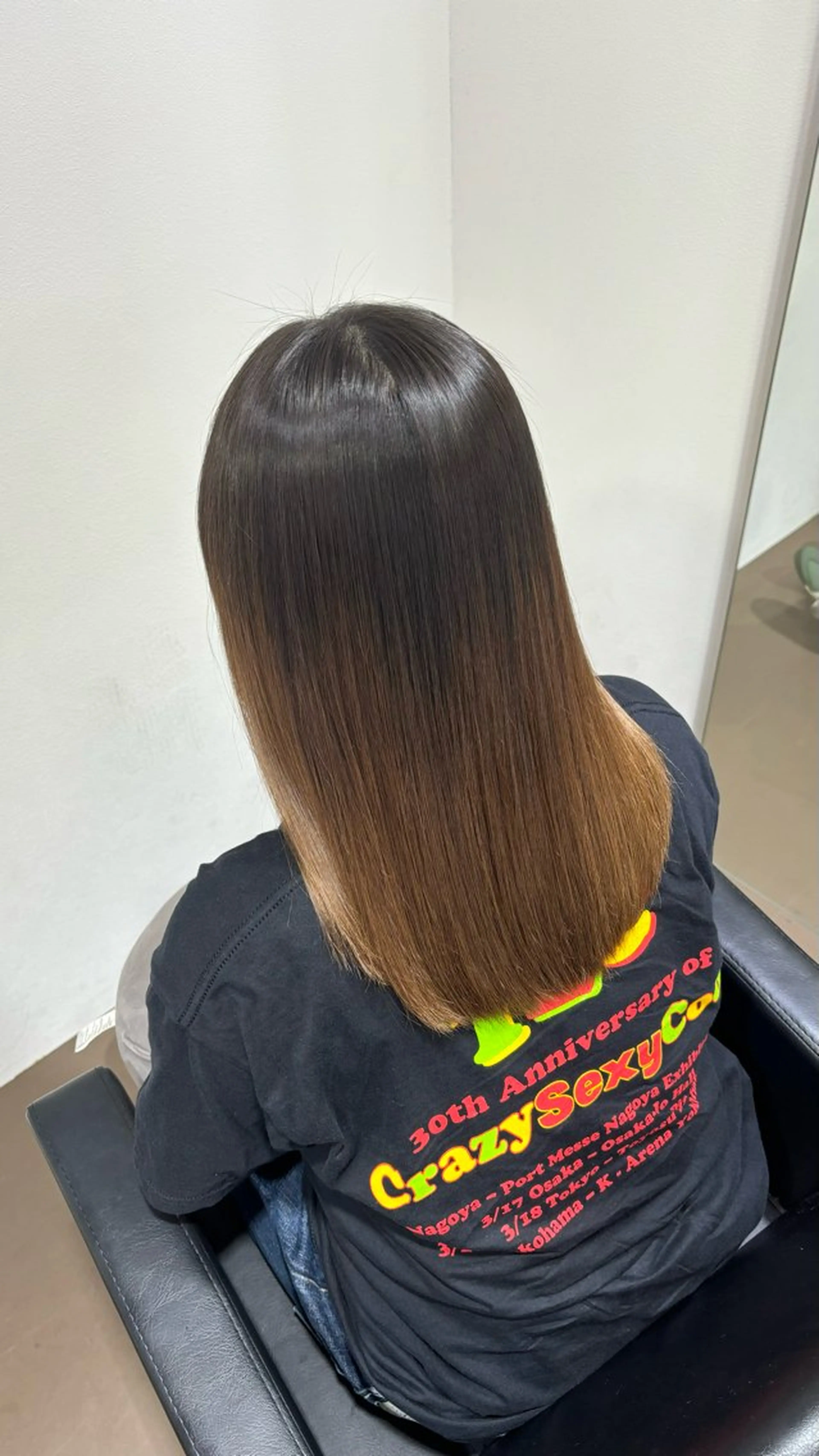 セミロング 縮毛矯正 【ioe 岡本】 🎀NOKO🎀のヘアスタイル