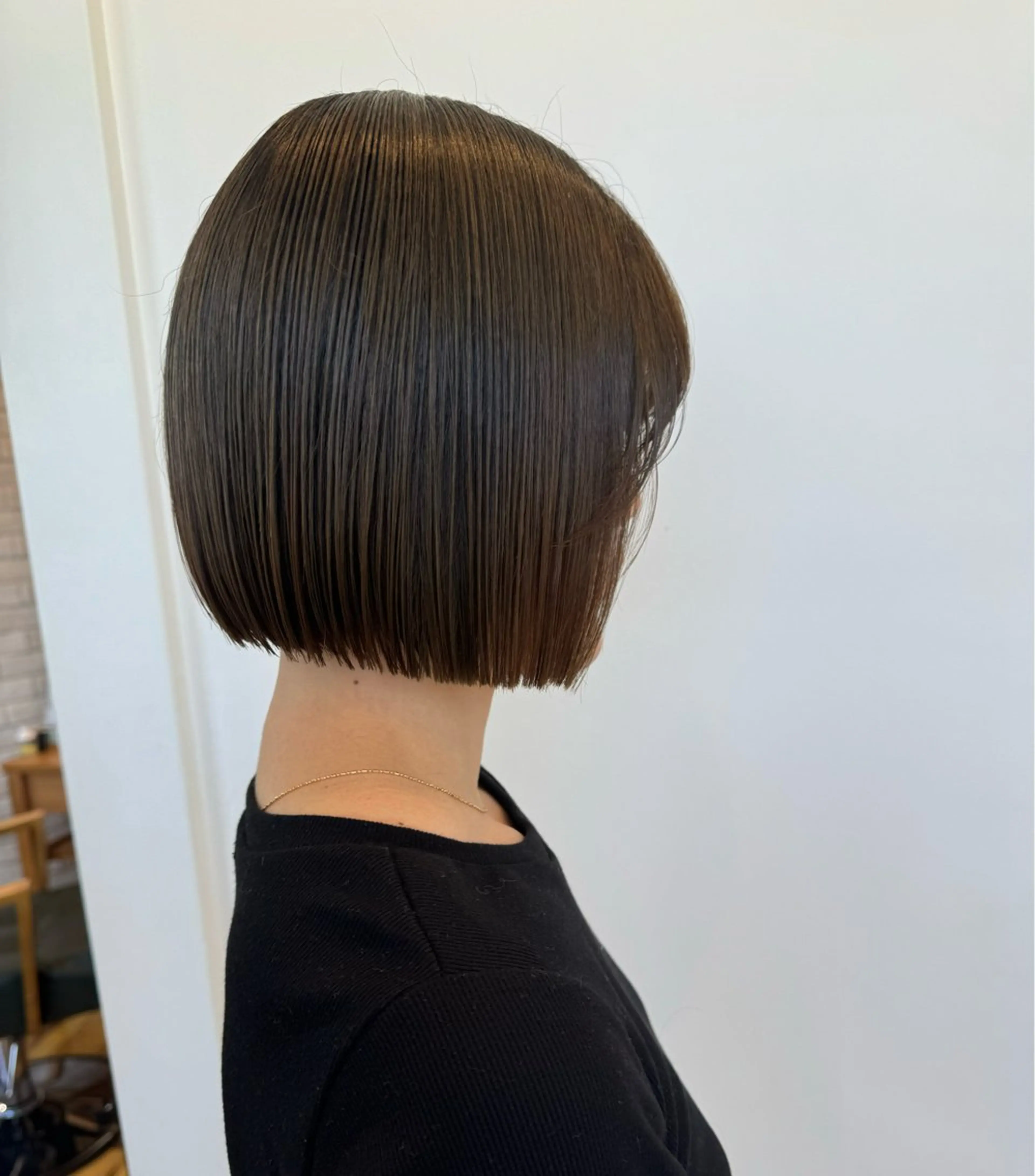 ミディアム ボブ カット ヘアカラー トリートメント lag by  シゲルカットクラブ　神田久志本店所属・清原 佳乃のヘアスタイル