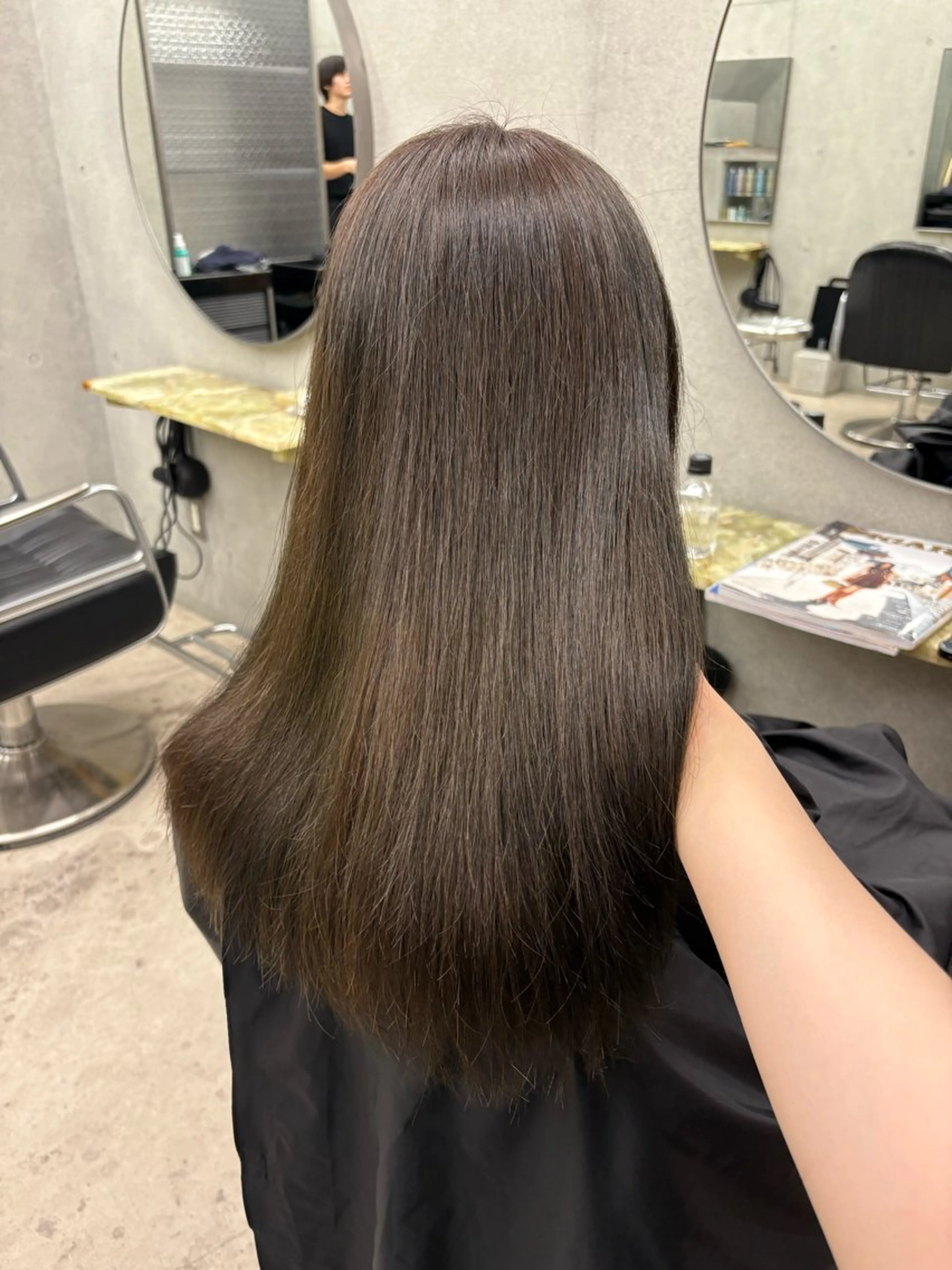 セミロング カラー ベージュカラー オリーブベージュ ヘアカラー blink所属・暖色/ブラウン/ 透明感/ゆうかのヘアスタイル