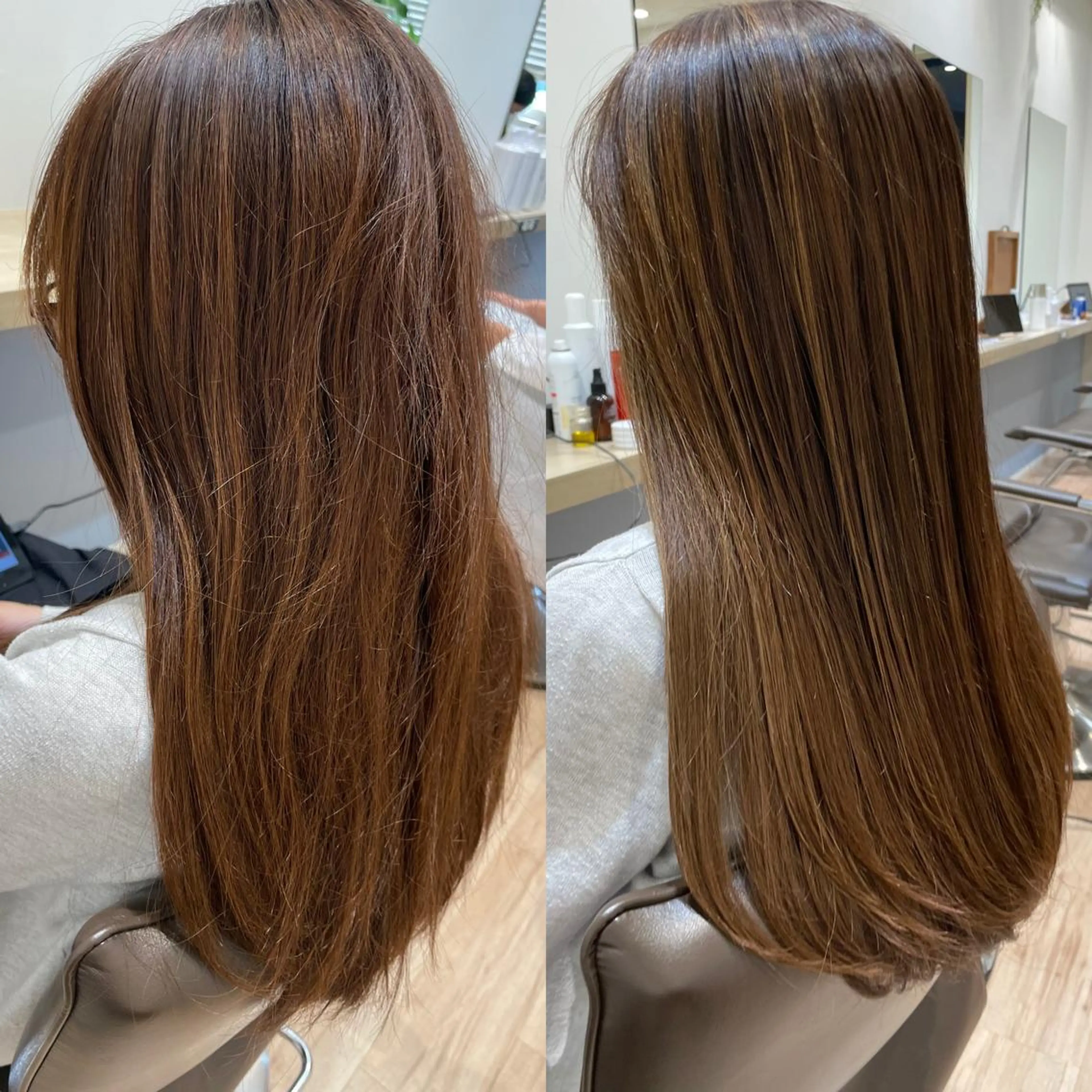 ロング カラー 白髪ぼかしハイライト 💫ミネ　ヒロシのヘアスタイル