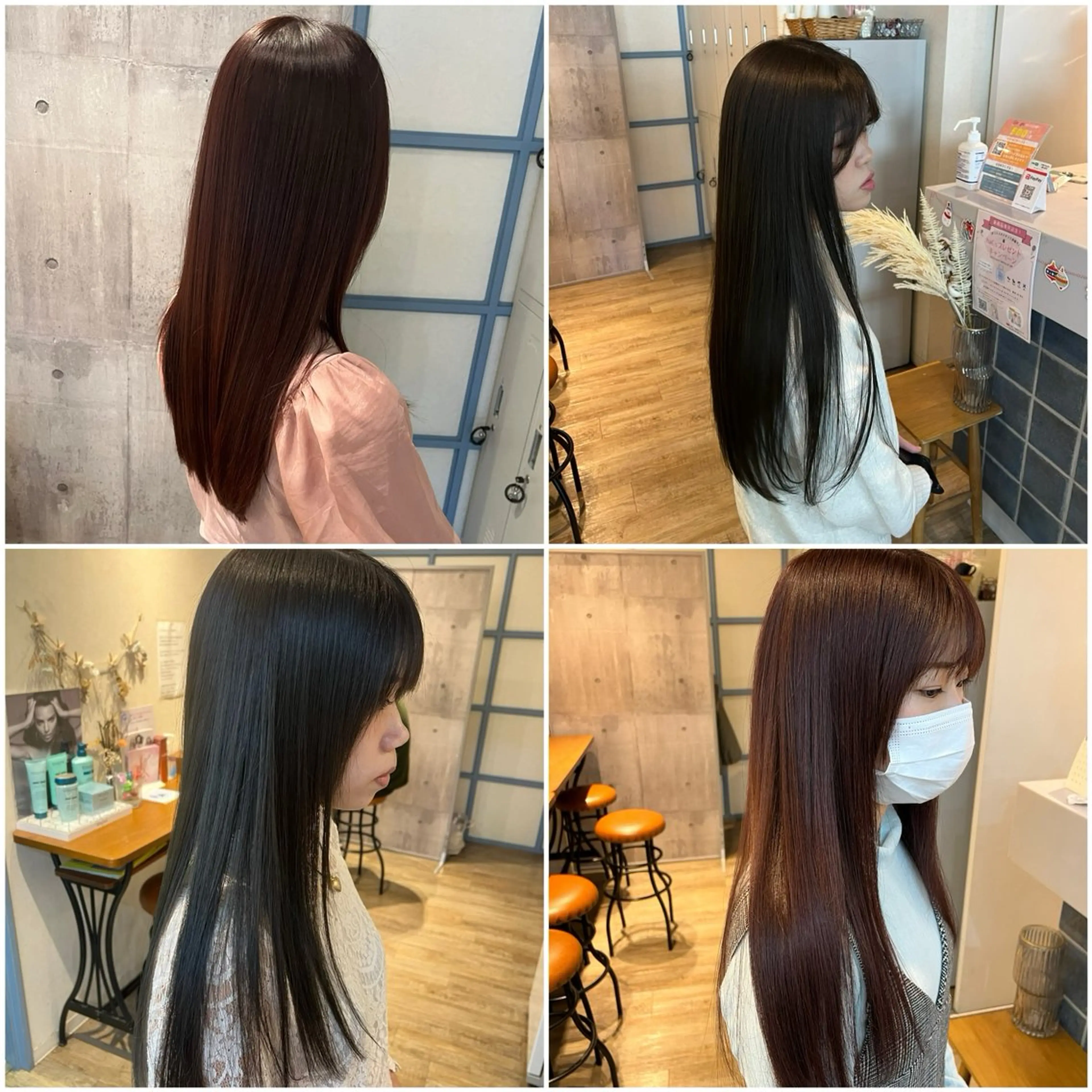 ミディアム カラー 髪質改善 トリートメント ブリーチ/髪質改善/ レイヤー/YUTO‎のヘアスタイル