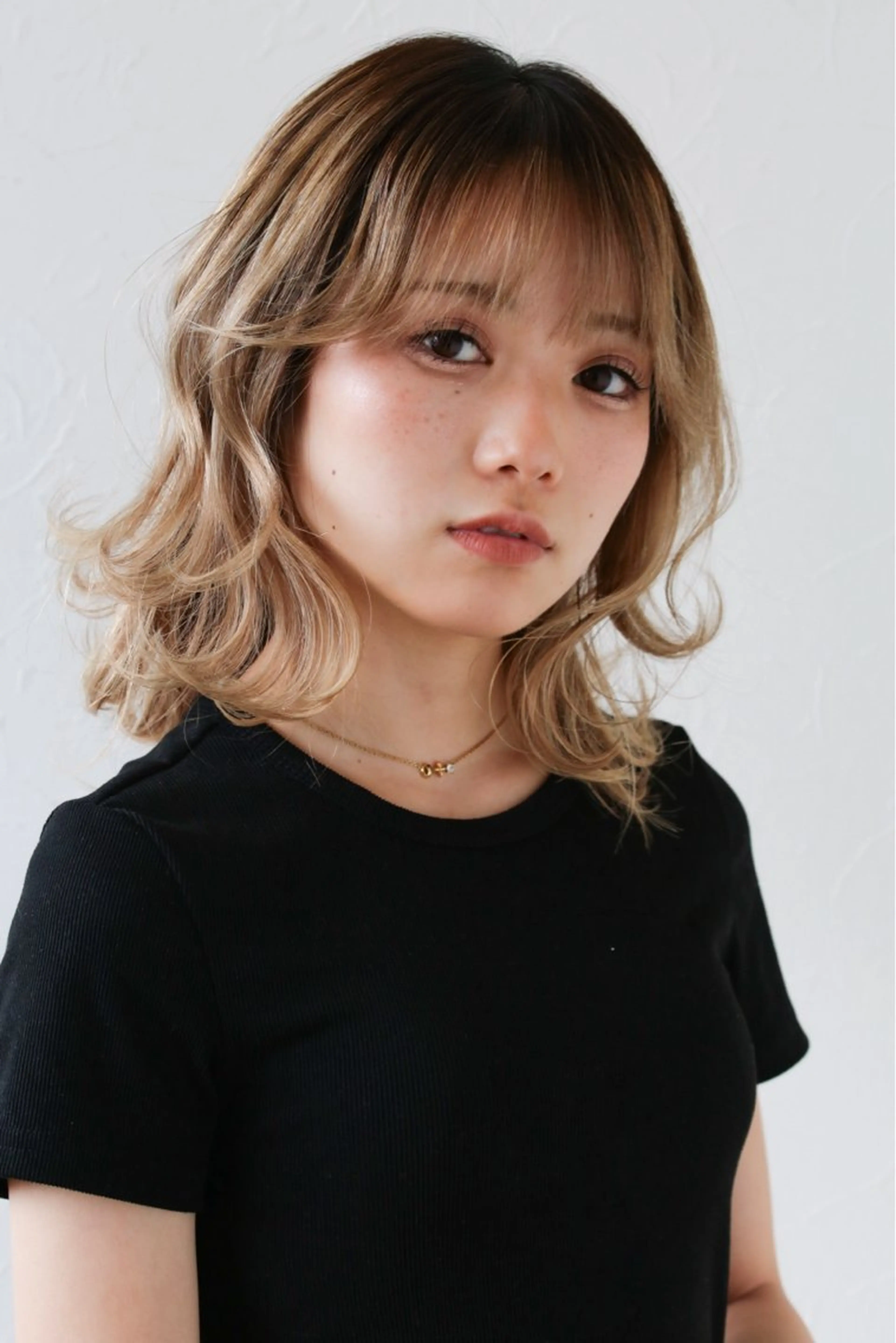 ミディアム カット パーマ 韓国ヘア/パーマ スタイル　北川玲聖のヘアスタイル