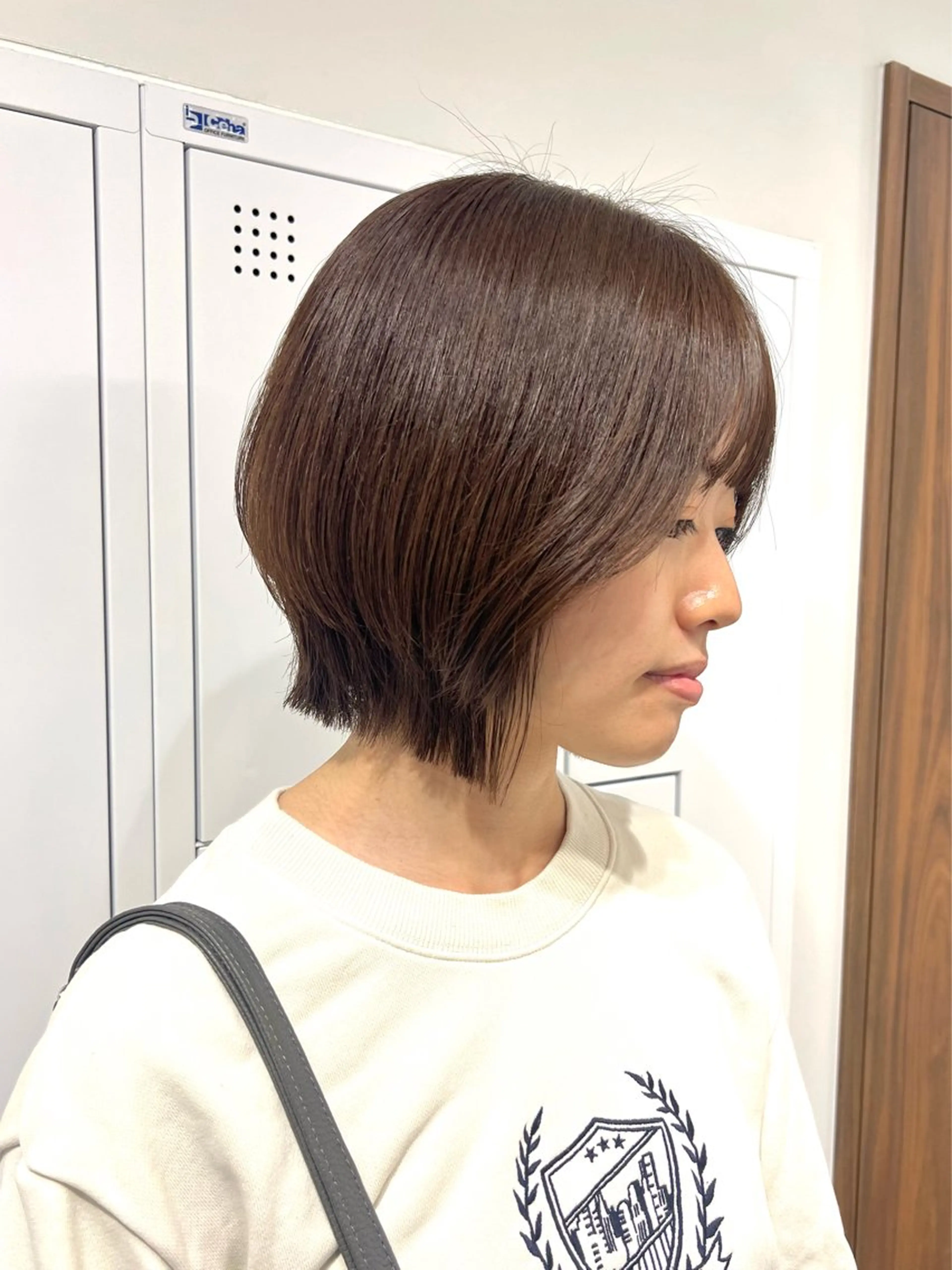 ショート ボブレイヤー ボブ レイヤーカット カット ヘアカラー SALOWIN川崎WEST店所属・🌷川崎/ボブ/ アレンジ/コトネ🌷のヘアスタイル