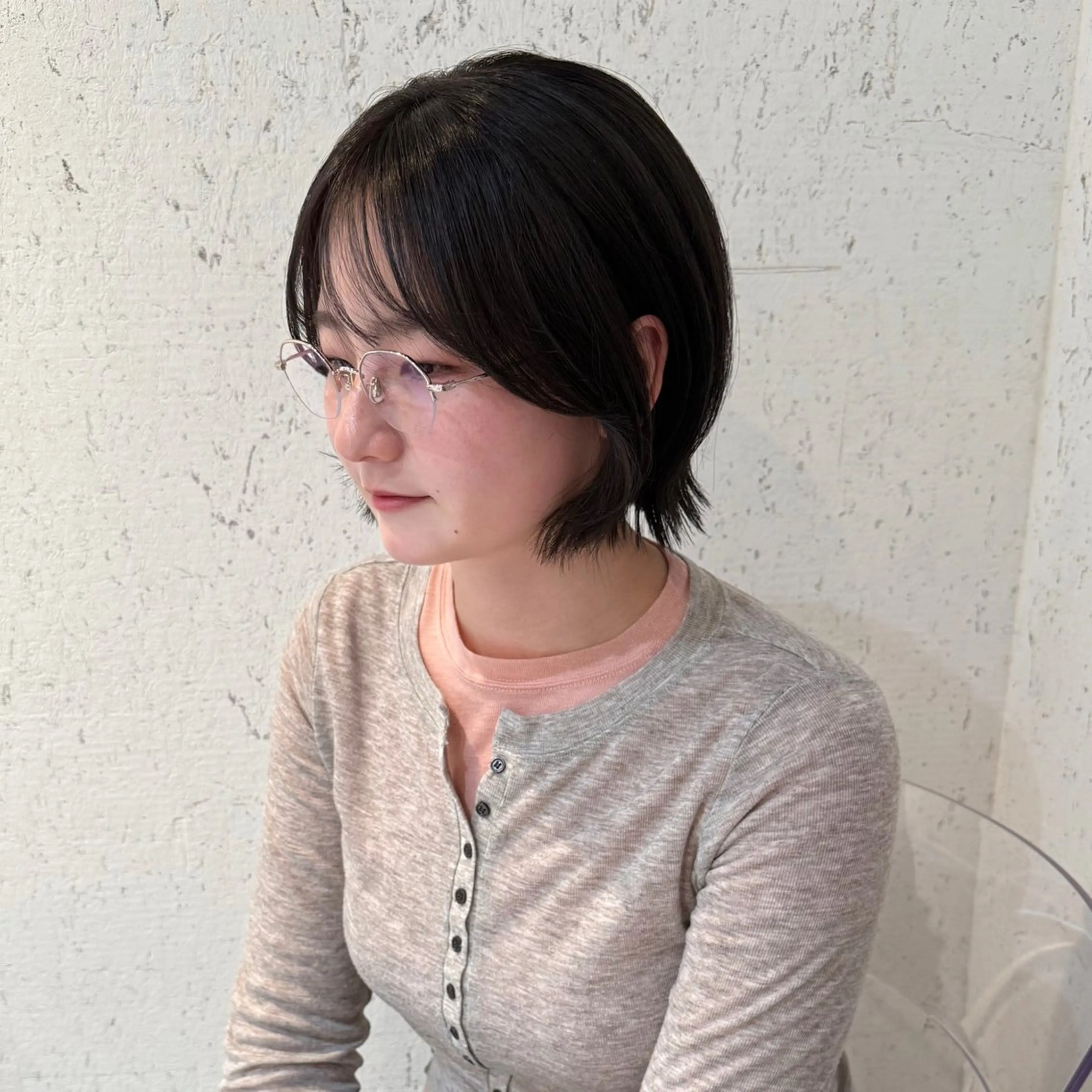 ショート カラー 透明感カラー ヘアカラー トリートメント mai / linoah˚✧のヘアスタイル