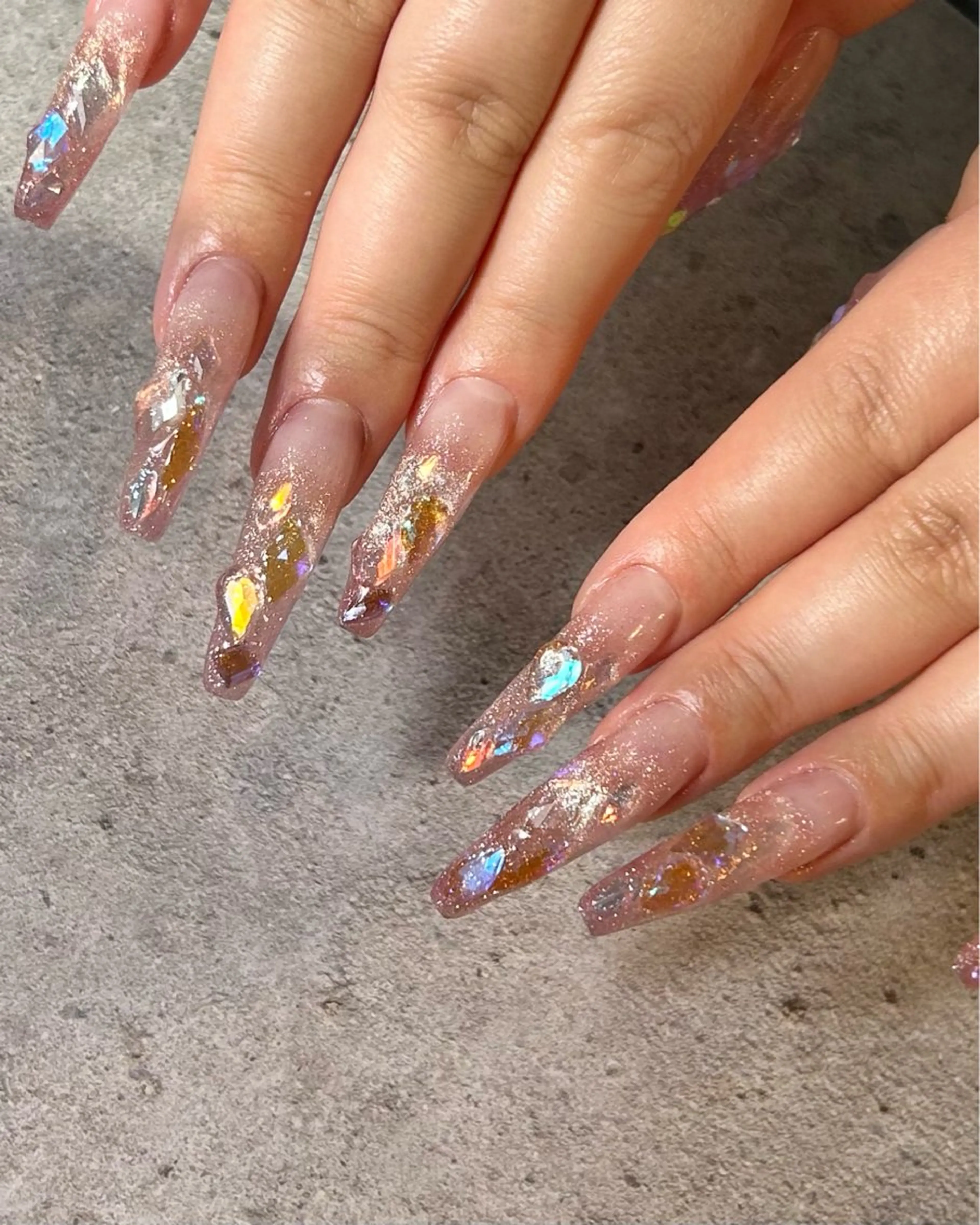 ネイル 持ち込み スカルプネイル ハンドネイル Reflection marikoのネイルデザイン