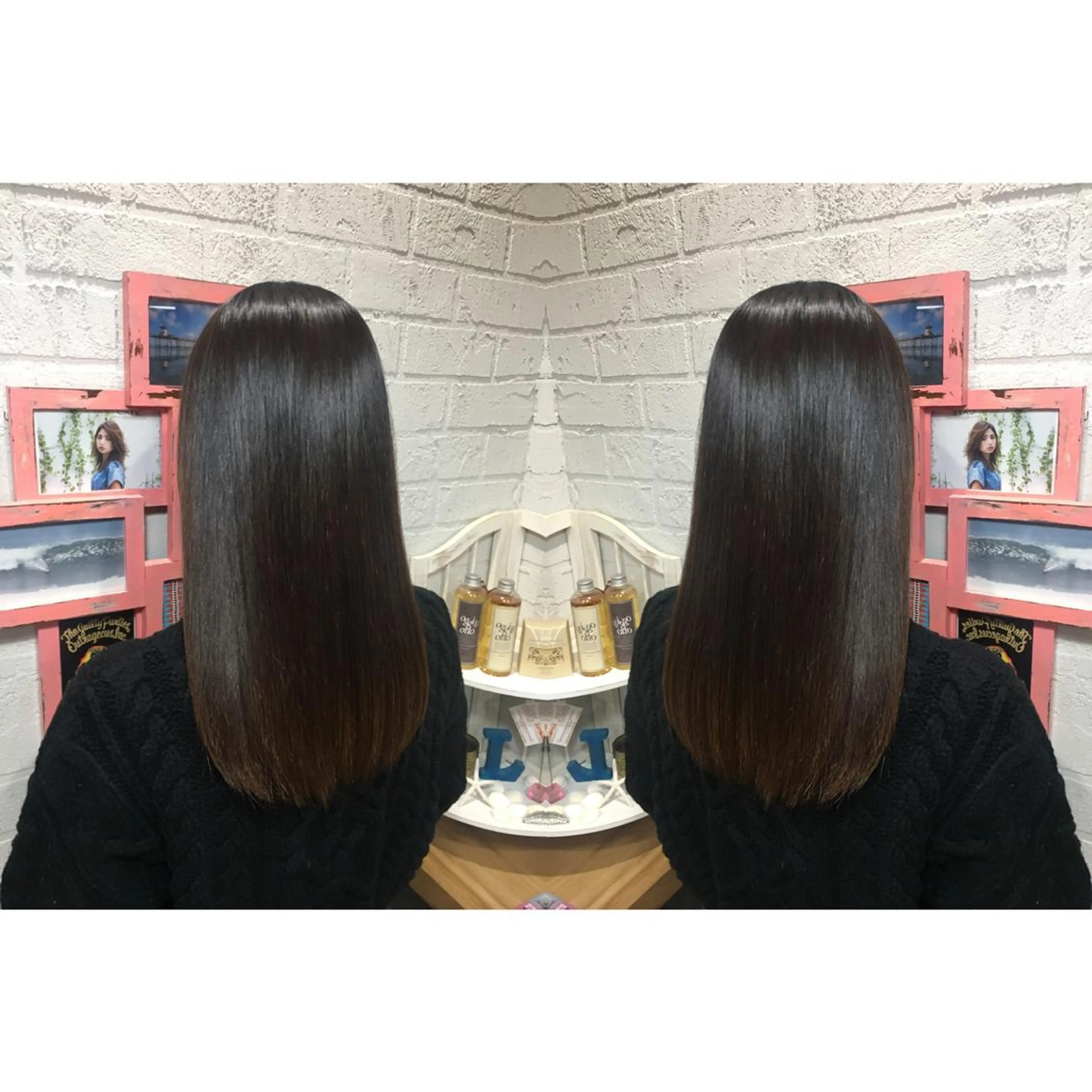 セミロング パーマ 縮毛矯正 liberta所属・メンズhair /こえびのヘアスタイル