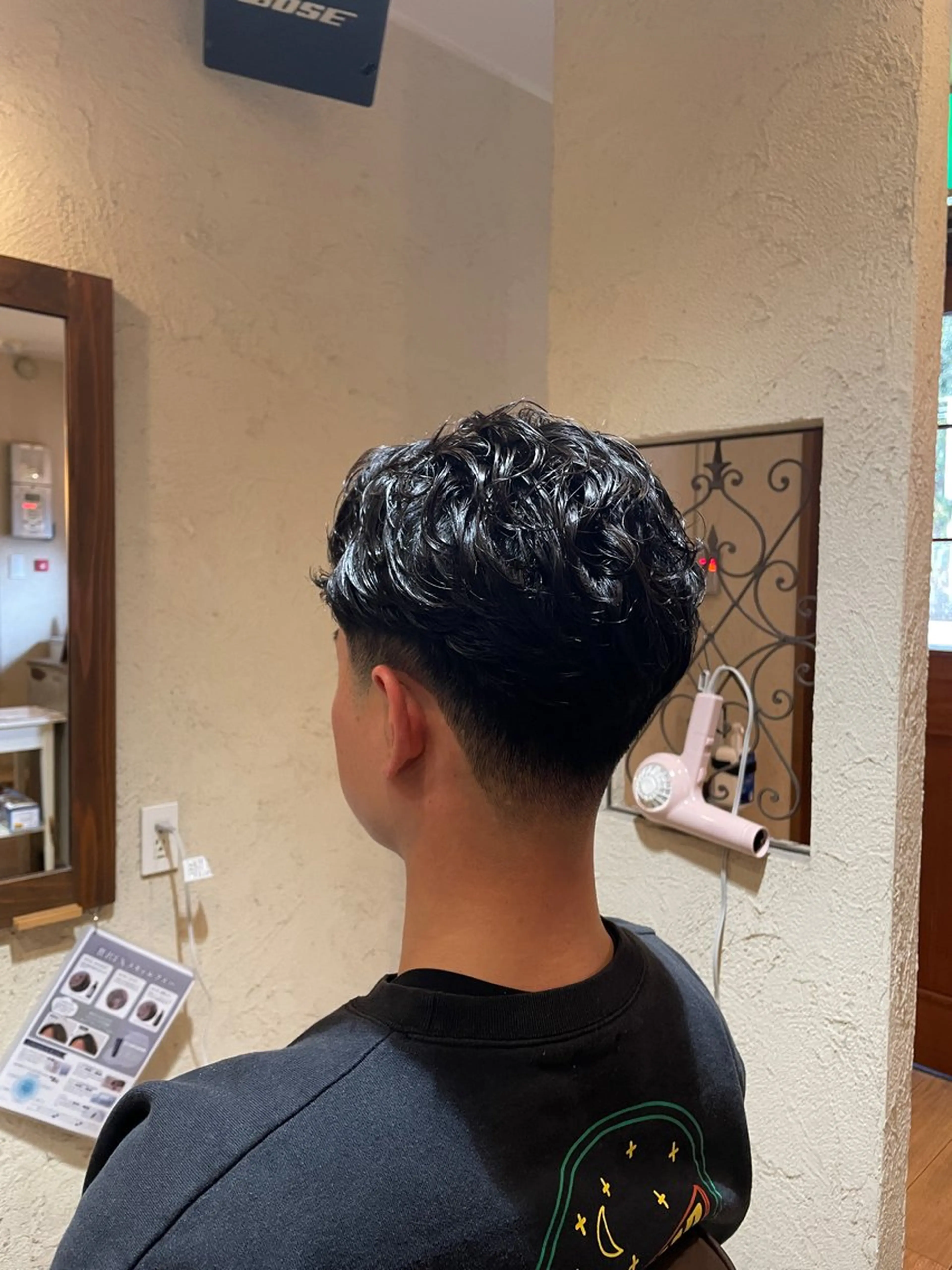 パーマ メンズ カット パーマ Artice  HOMME所属・森本 修吏のヘアスタイル