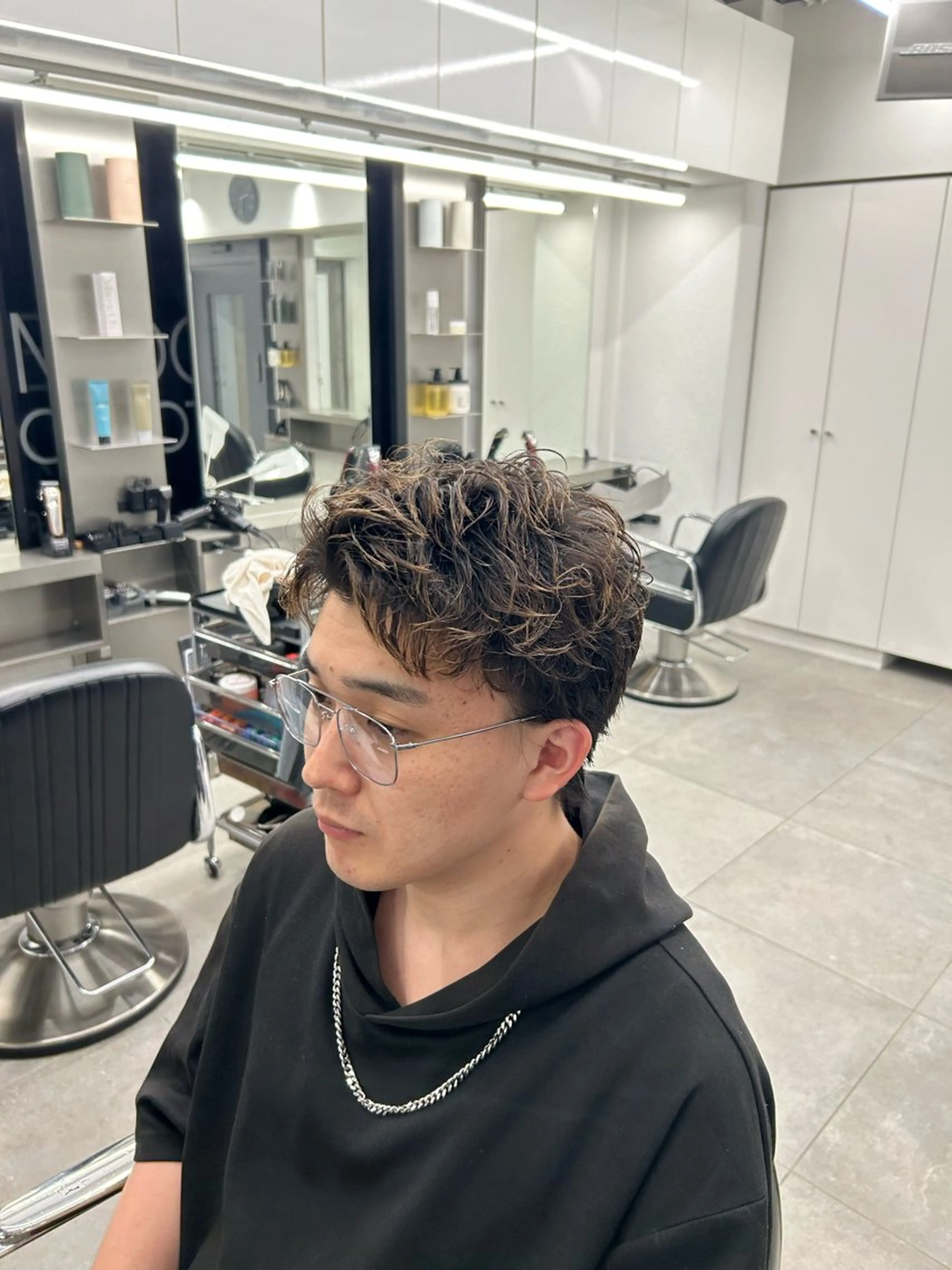 パーマ メンズ 村上 結汰のヘアスタイル