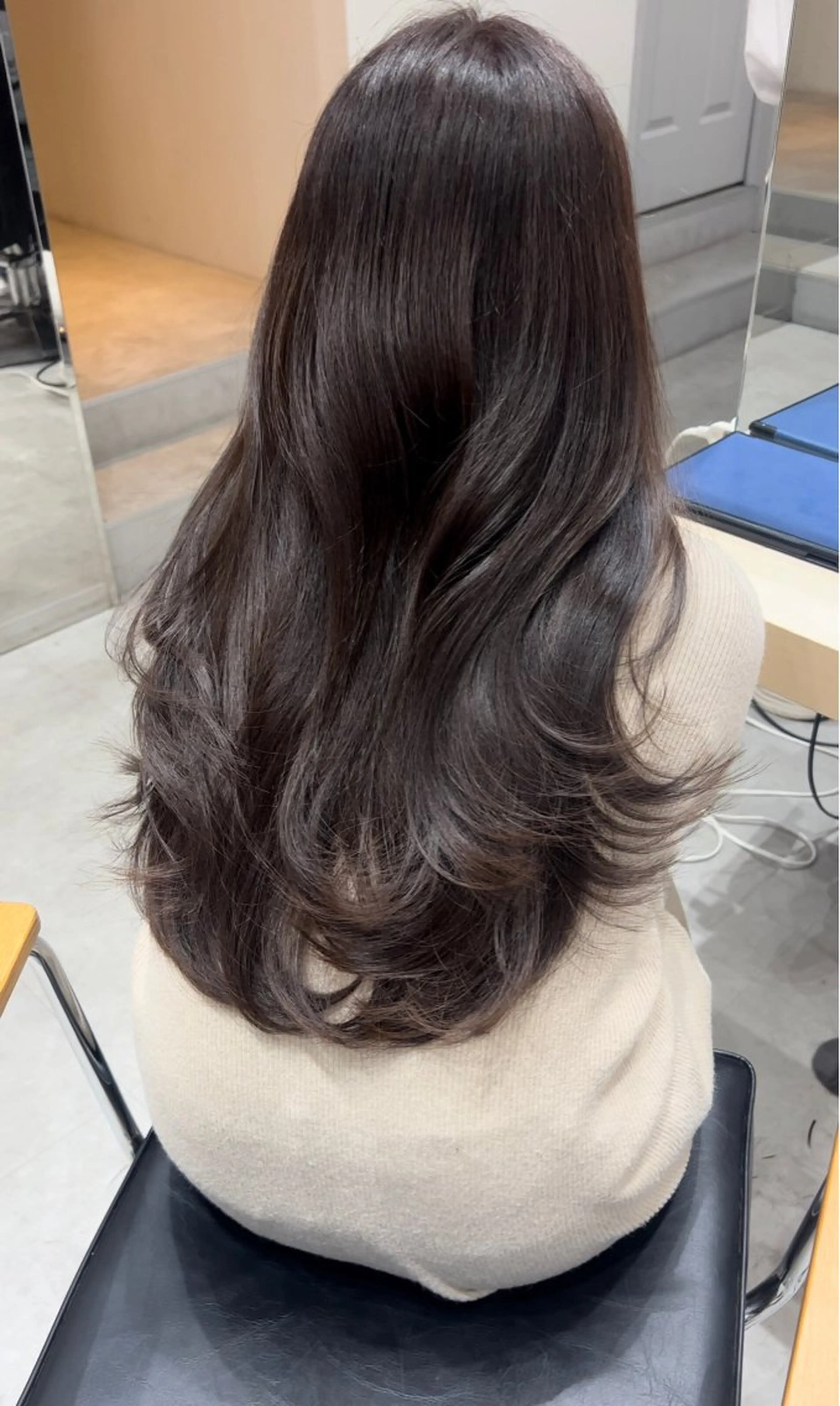 ロング カラー 松下 奈央のヘアスタイル