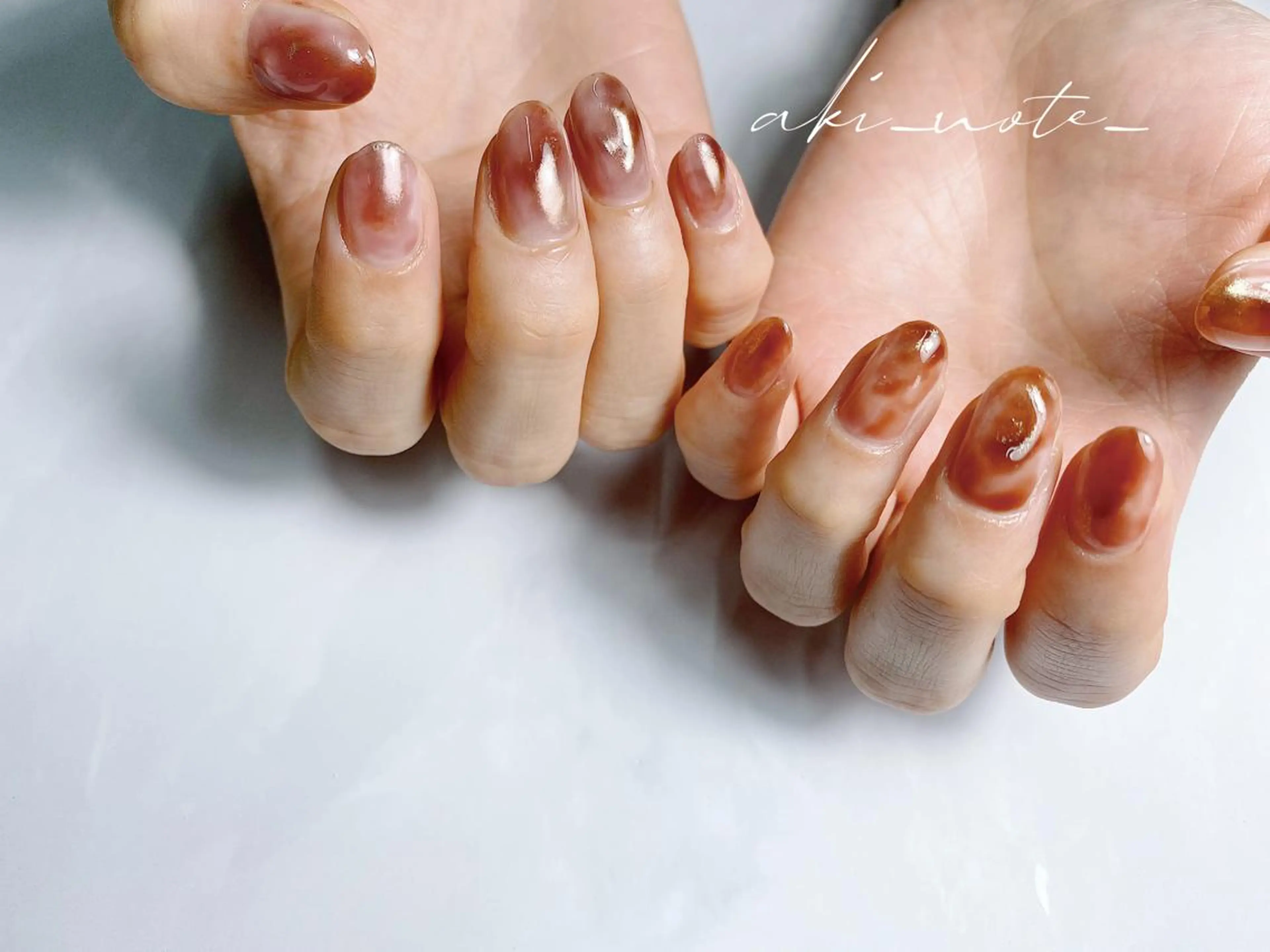 ネイル ニュアンスネイル ハンドネイル フットネイル GRANDE大須 栄/店長 aki🌙のネイルデザイン