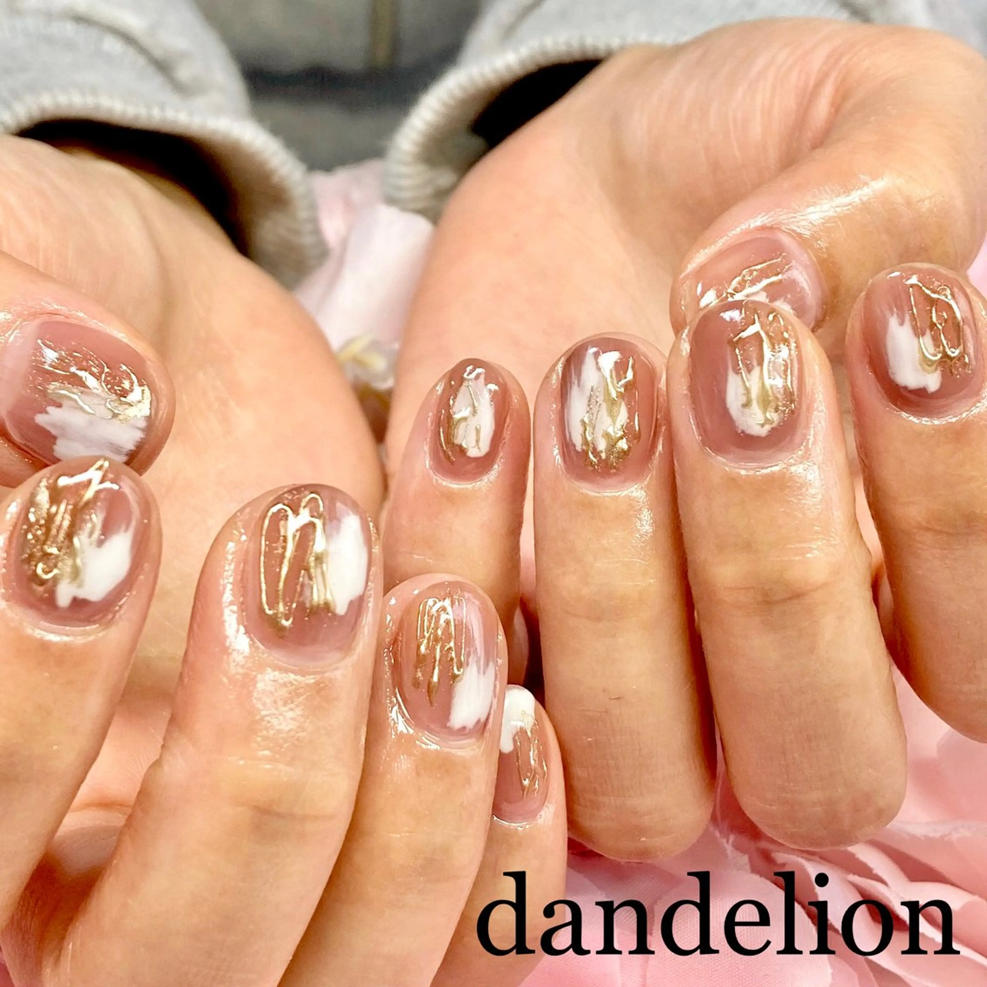 ネイル ハンドネイル ハンドケア dandelion ダンデライオンのネイルデザイン