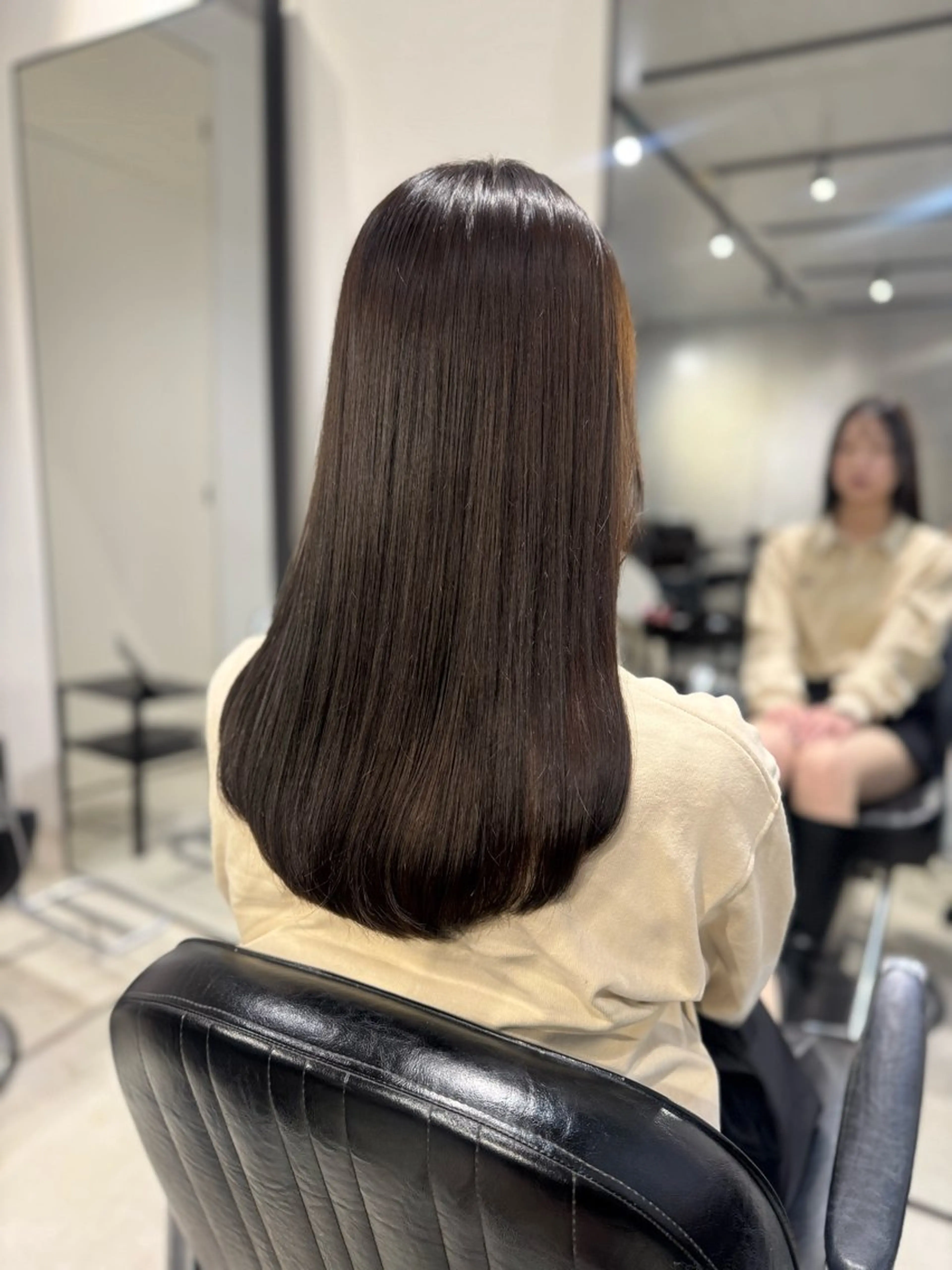 ロング カラー パーマ ヘアアレンジ ヘアカラー トリートメント ヘアセット 透明感/オリーブ/ グレージュ/YUKAのヘアスタイル