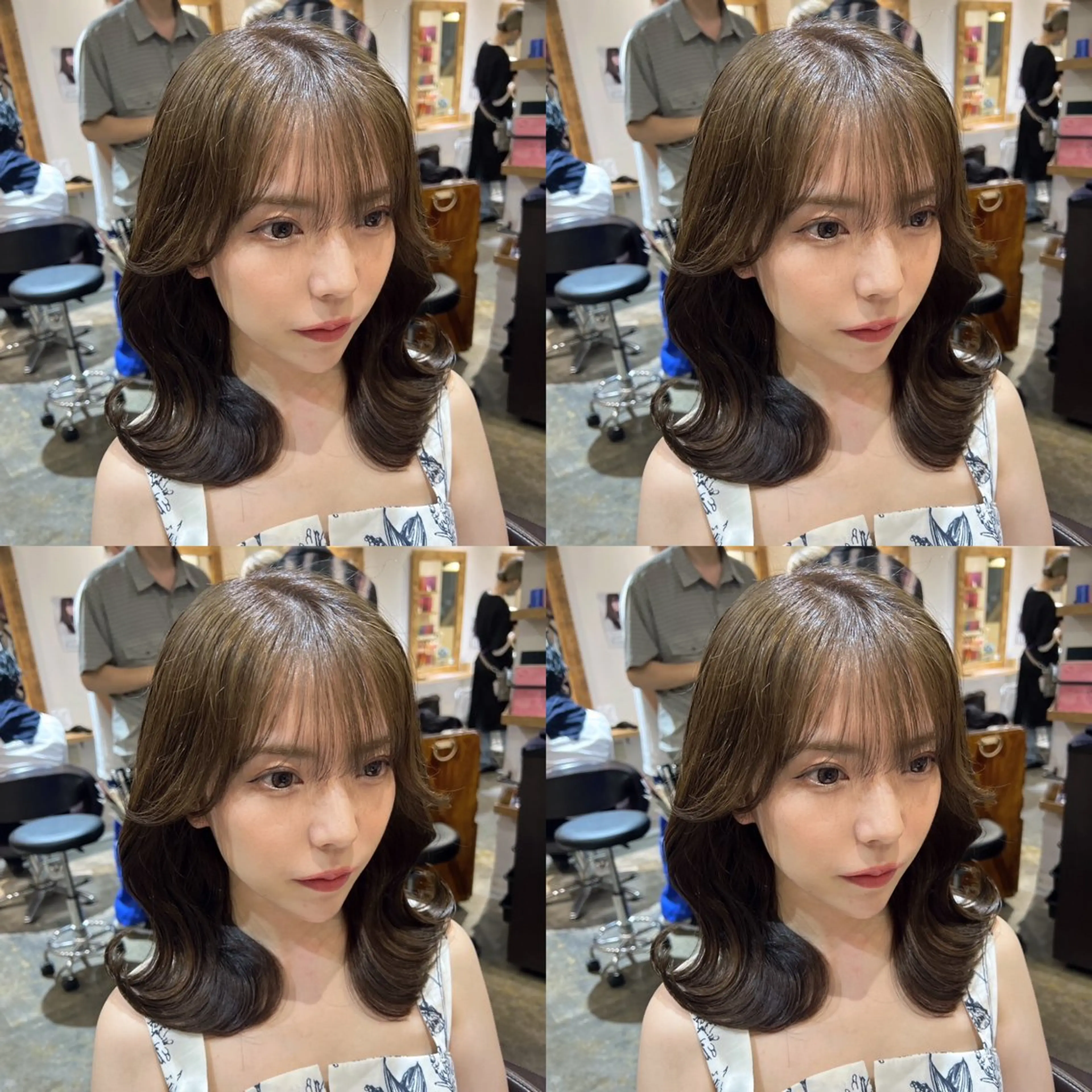 ミディアム カラー レイヤー×髪質改善 マネージャー安藤光司のヘアスタイル