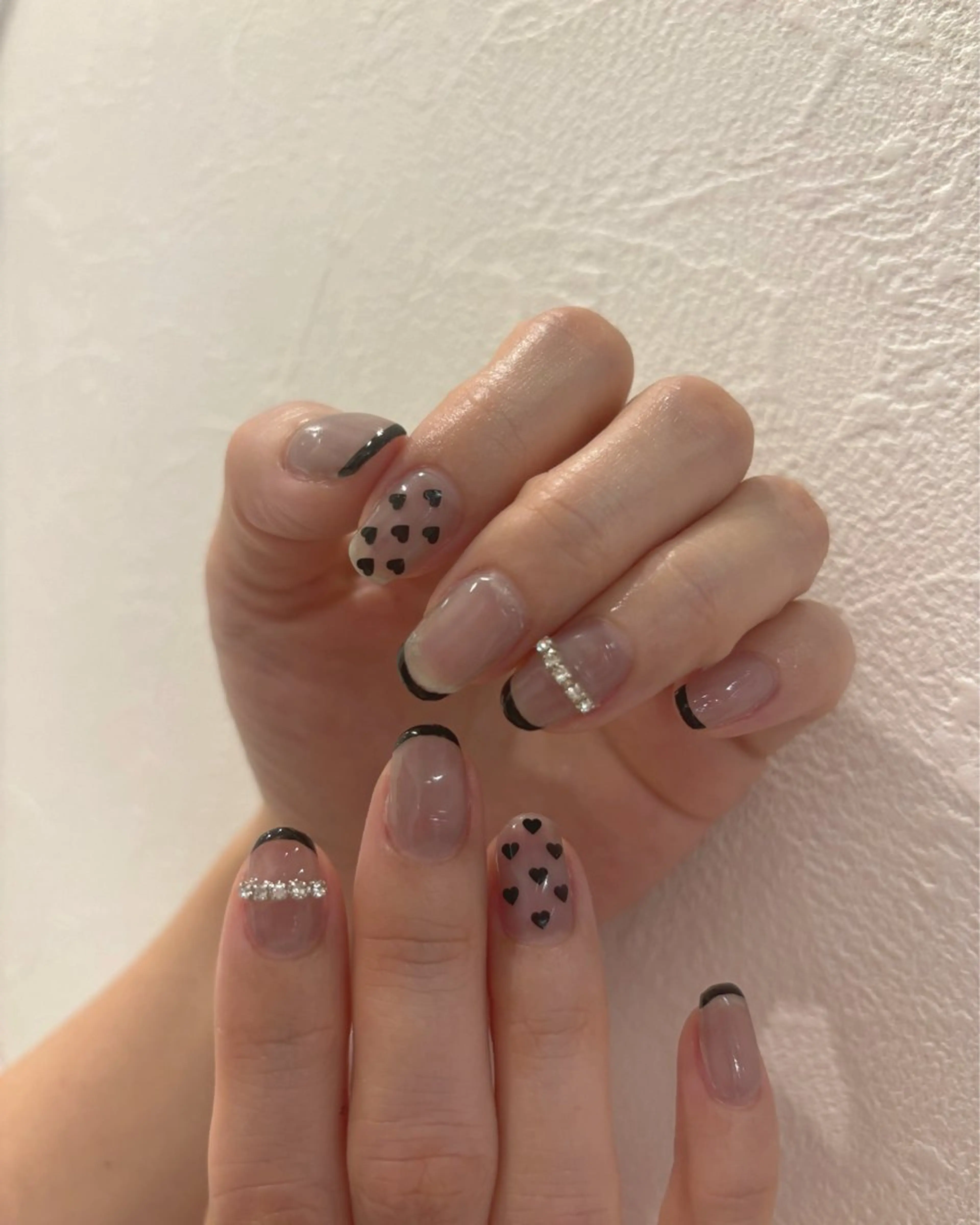 ネイル ハート ハンドネイル Ann. nail.tokyo所属・Ann nailのネイルデザイン
