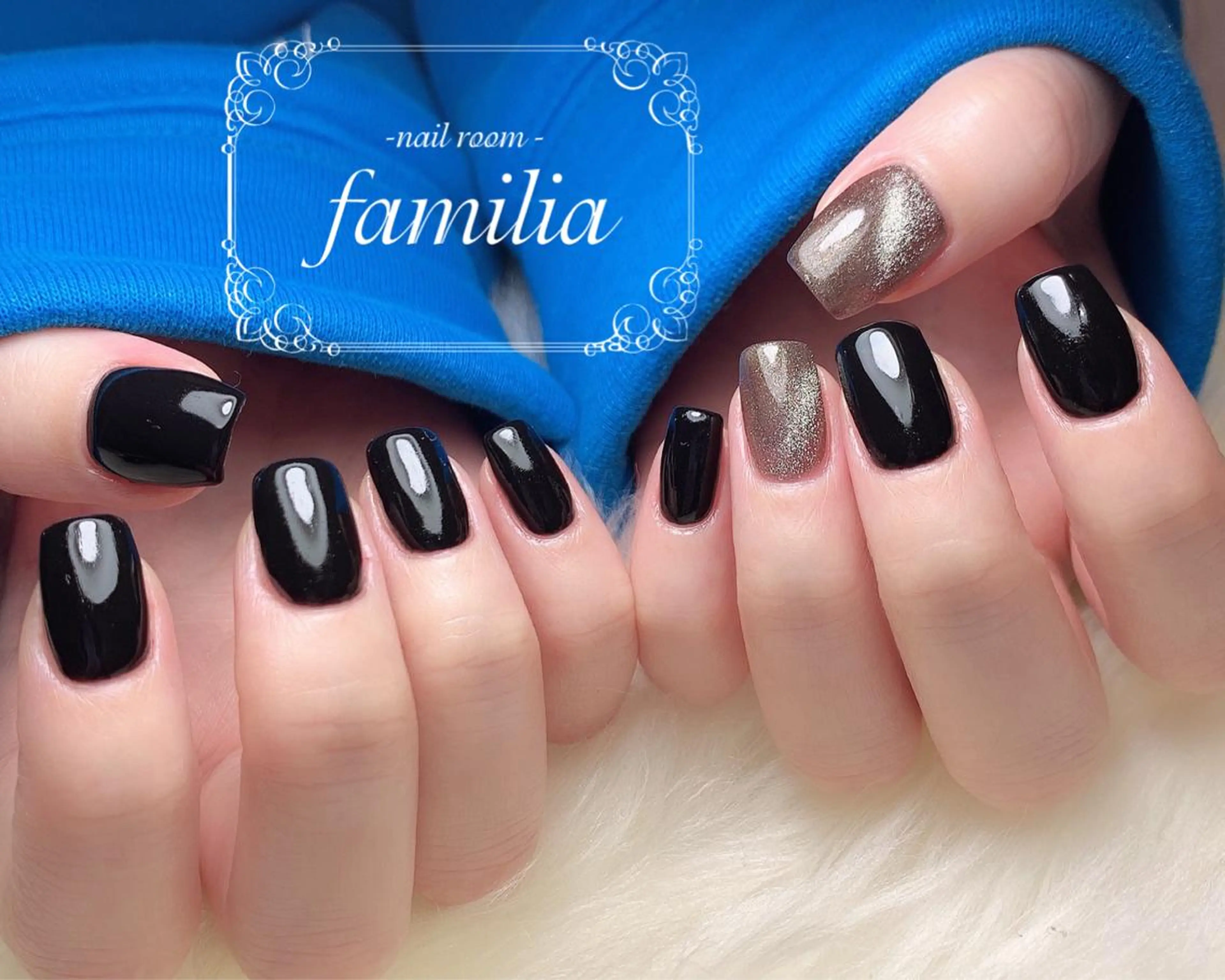 ネイル マグネットネイル ハンドネイル -nailroom- familiaのネイルデザイン