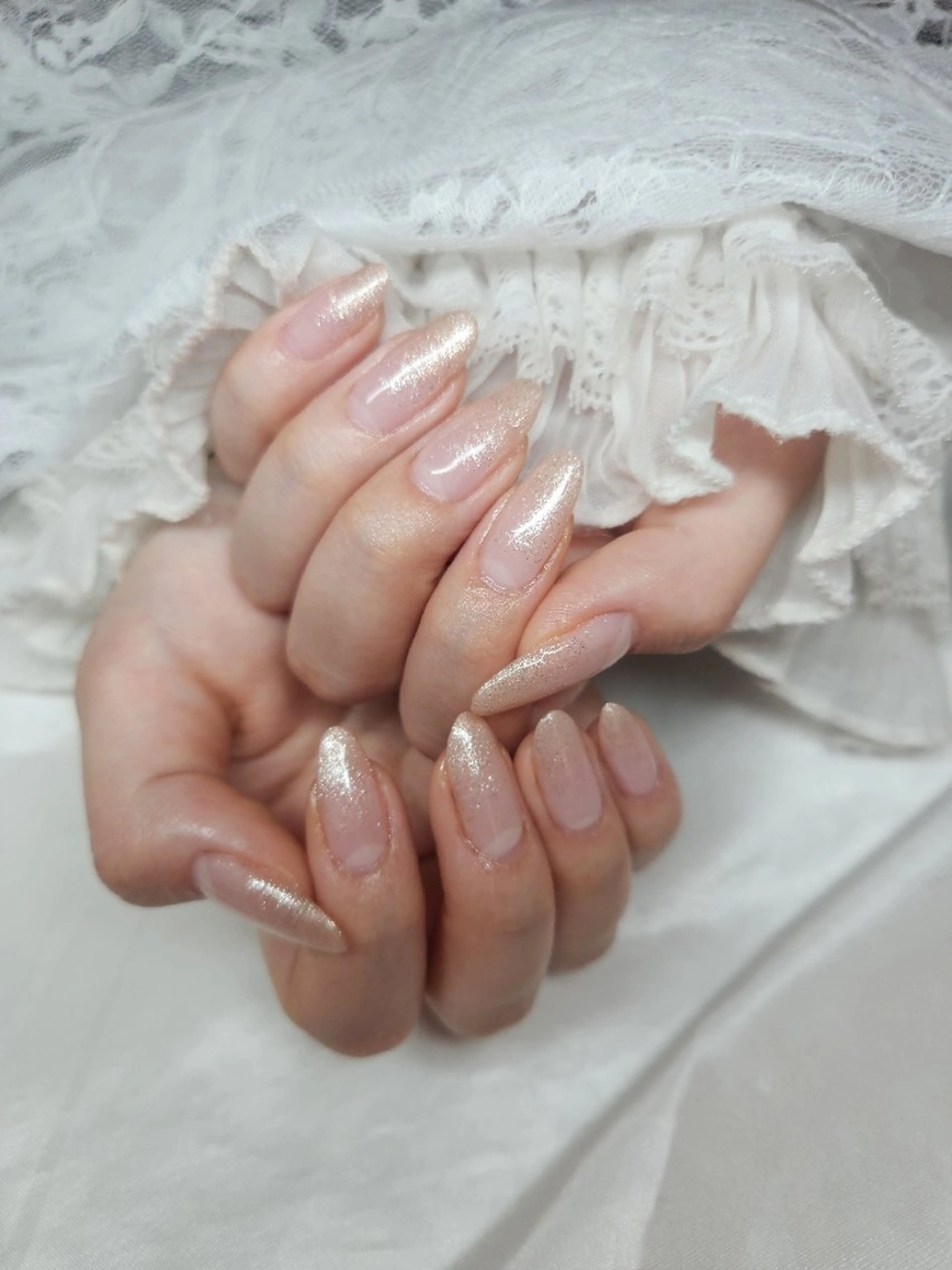 ネイル グラデーション キラキラネイル 韓国ネイル ラメ(グリッター) ラメグラデーション nailsalon sissy所属・sissy hatsuneのネイルデザイン