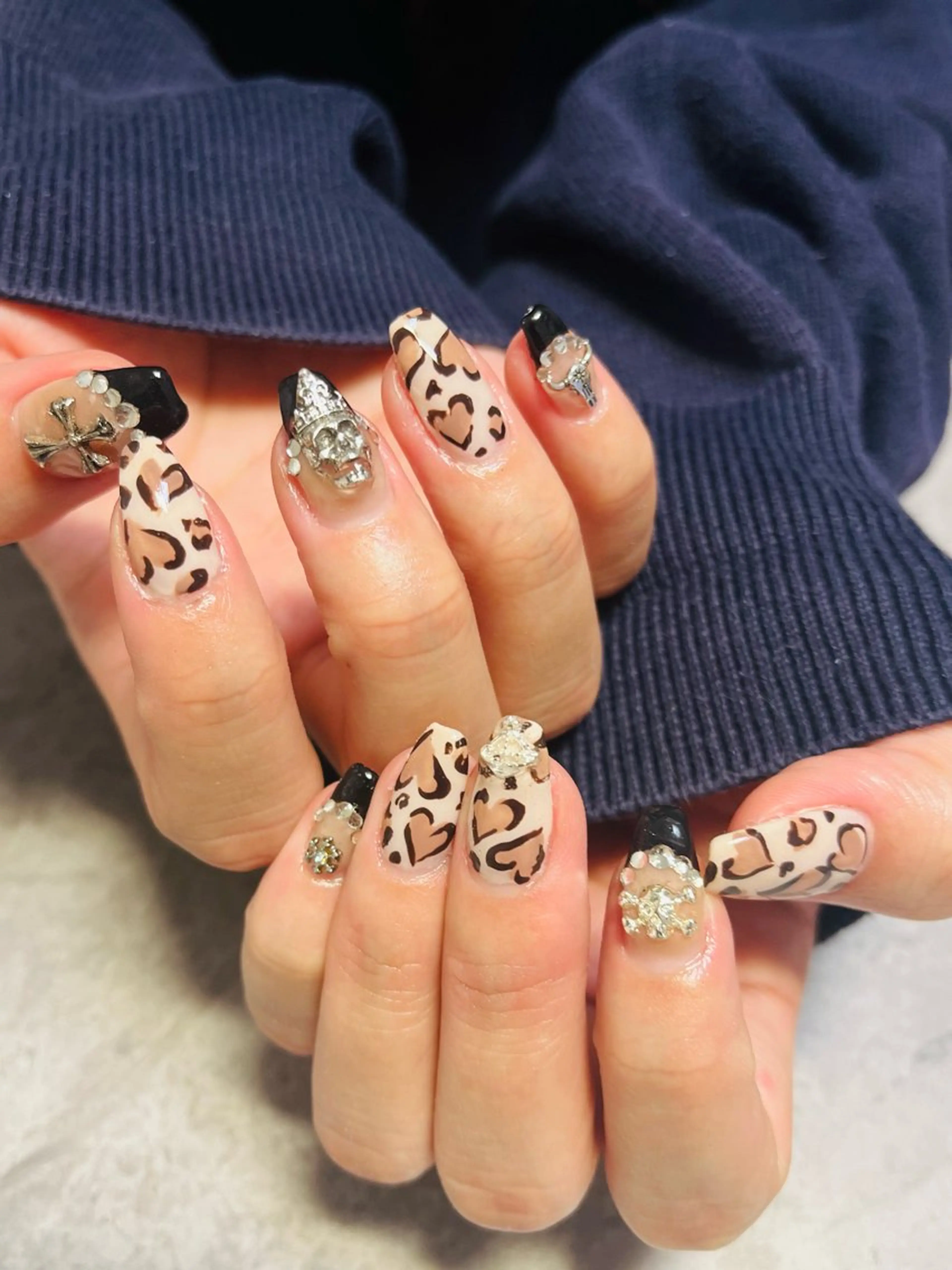 ネイル アニマル柄 メンズネイル ハンドネイル ハンドケア Felice所属・ベテランネイル cnc  nailのネイルデザイン