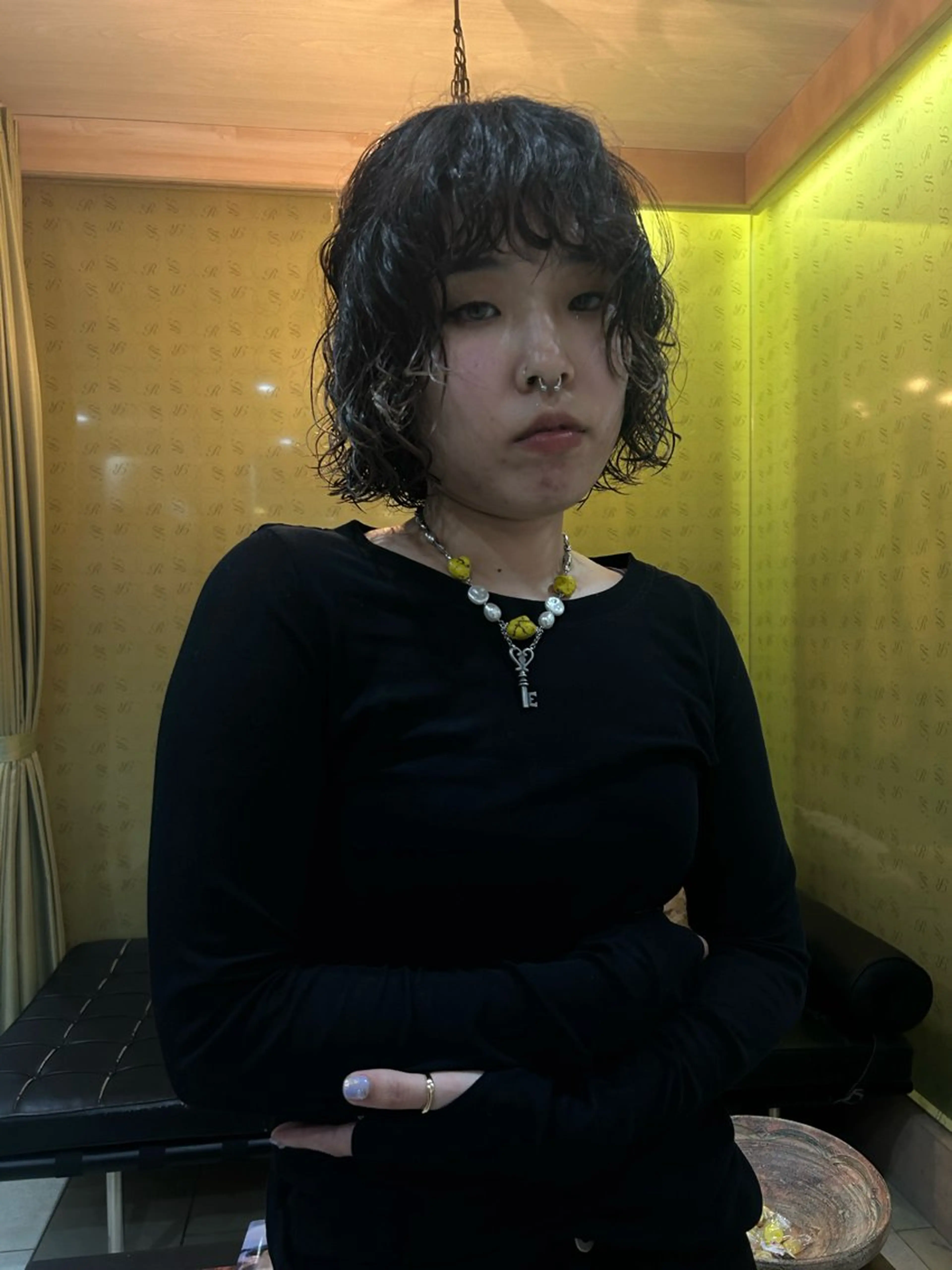 ミディアム ミディアムパーマ カット パーマ 似合わせパーマ/ メンズパーマ/しゅうのヘアスタイル