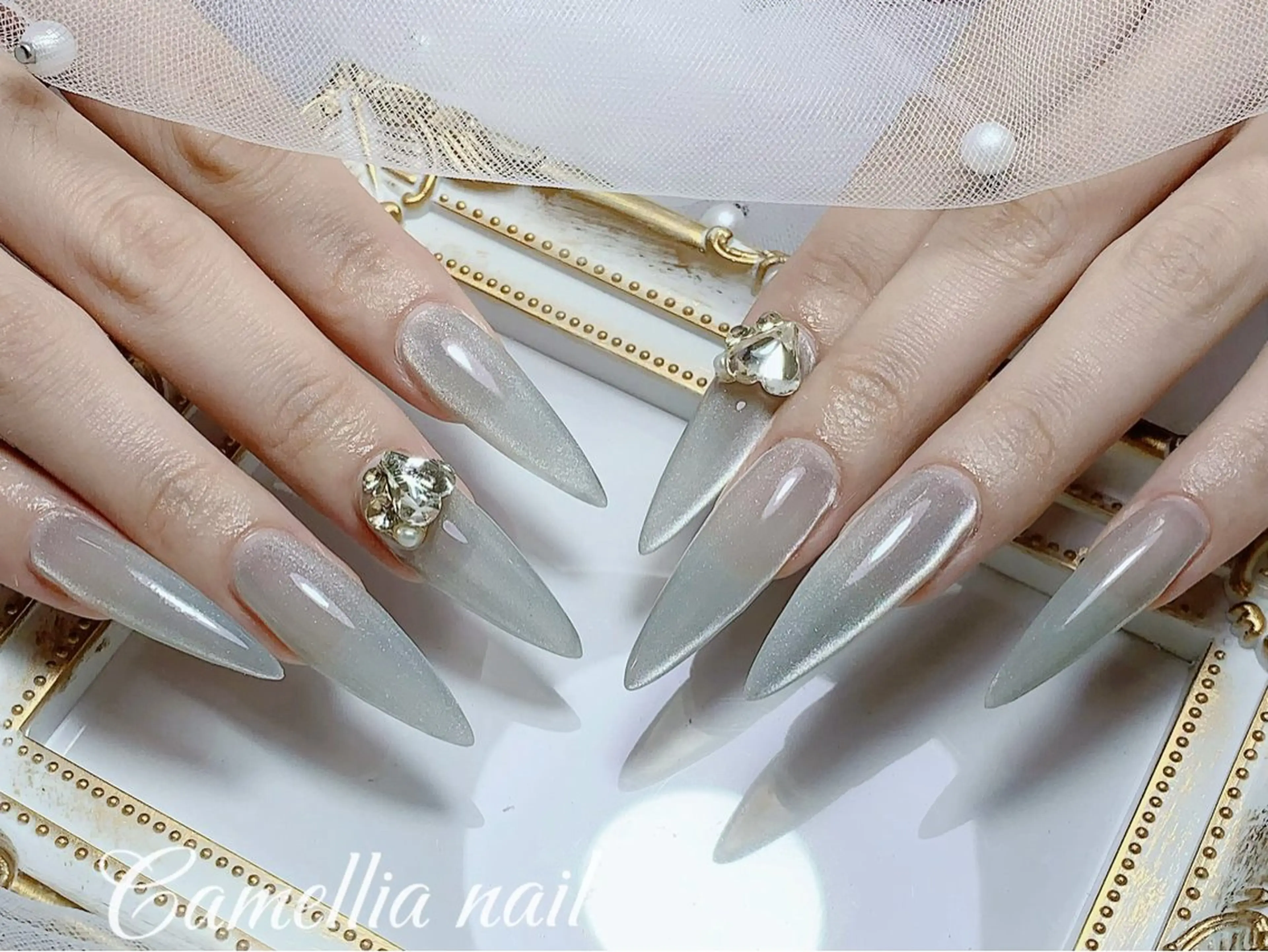 ネイル Camellia デザイン長さだしのネイルデザイン