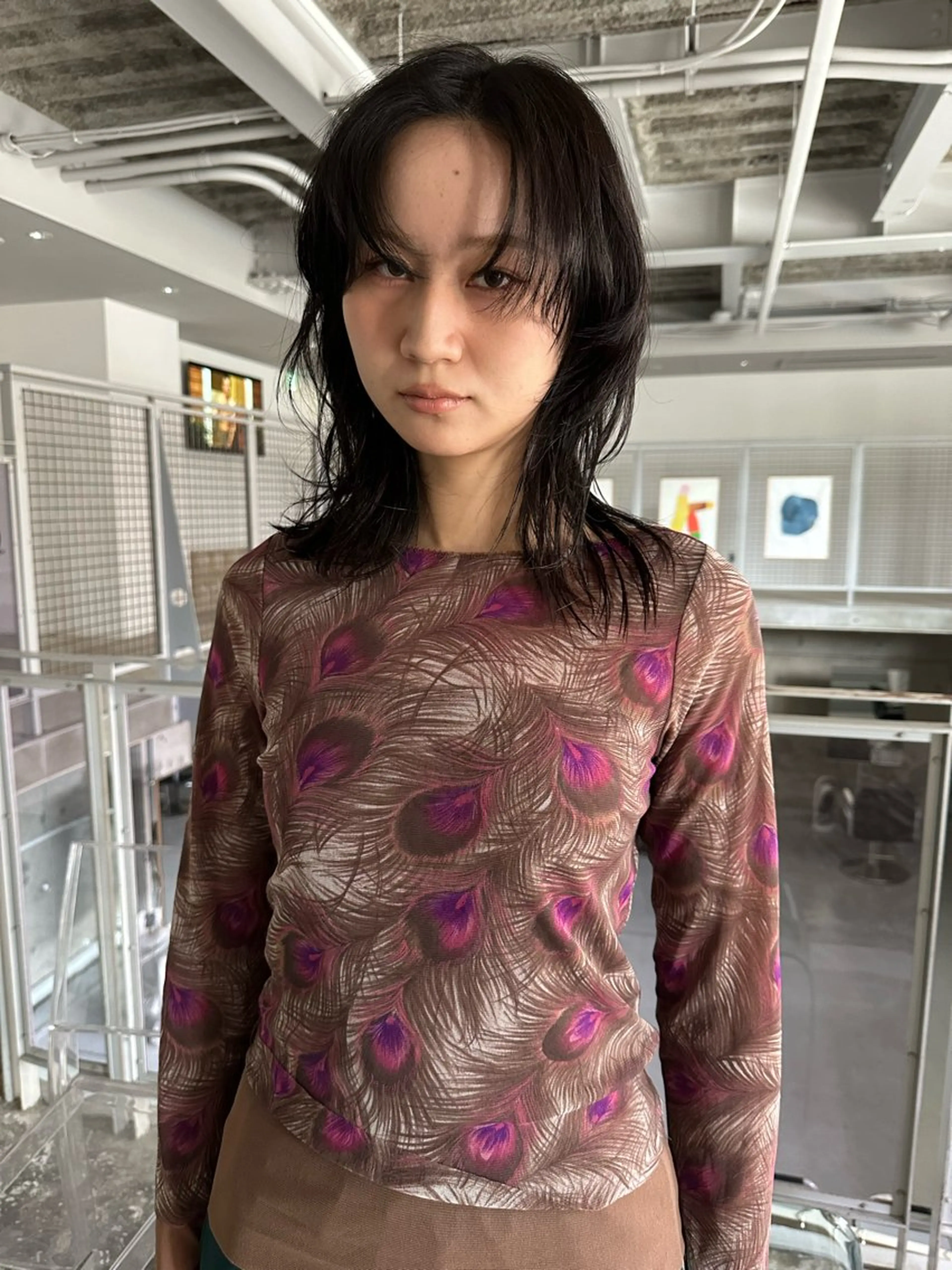 ミディアム レイヤーカット カット パーマ TAKUYA etoのヘアスタイル