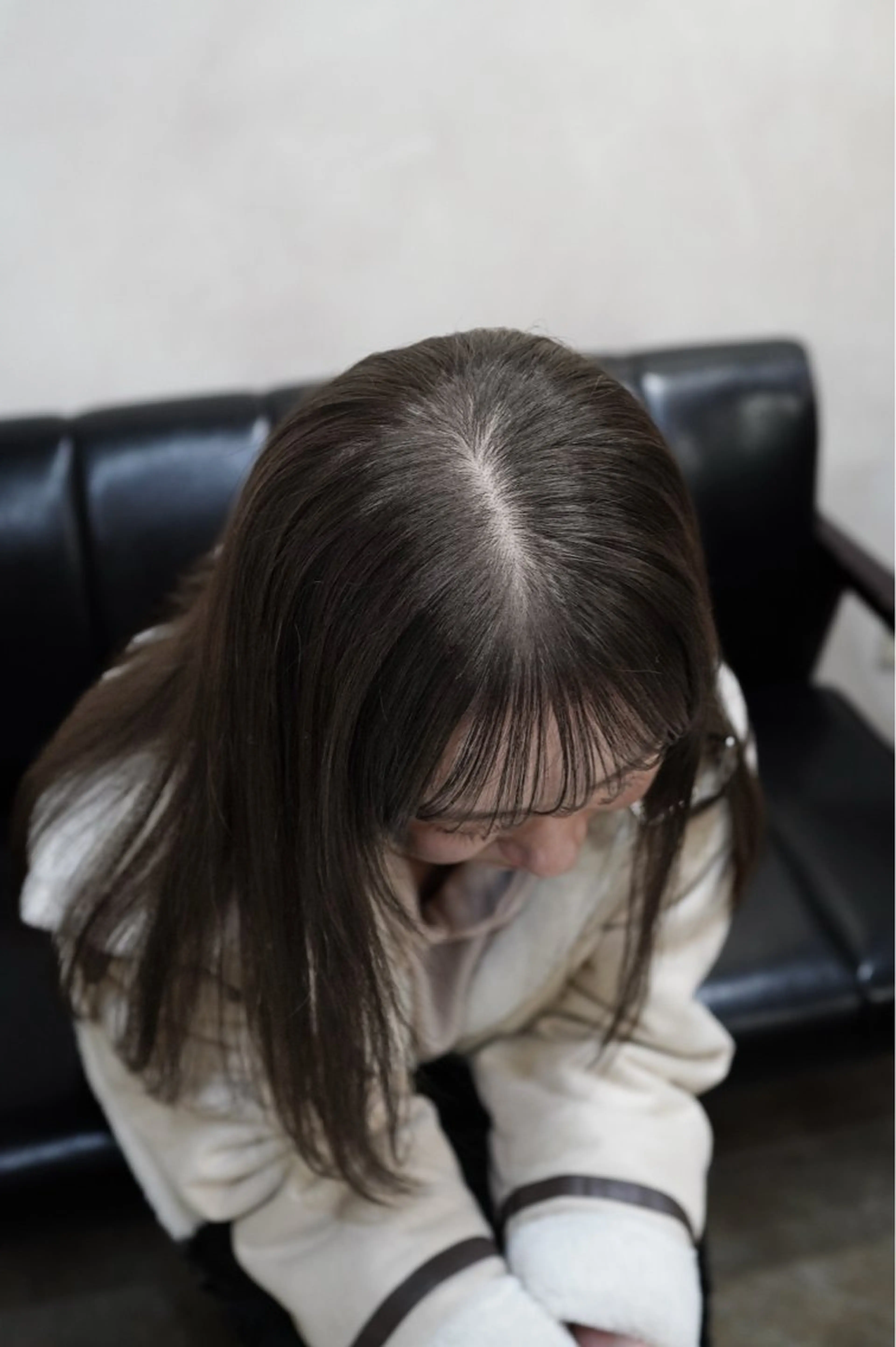 ロング カラー ベージュカラー カット ヘアカラー 切りっぱなし カット✂️/みらいのヘアスタイル