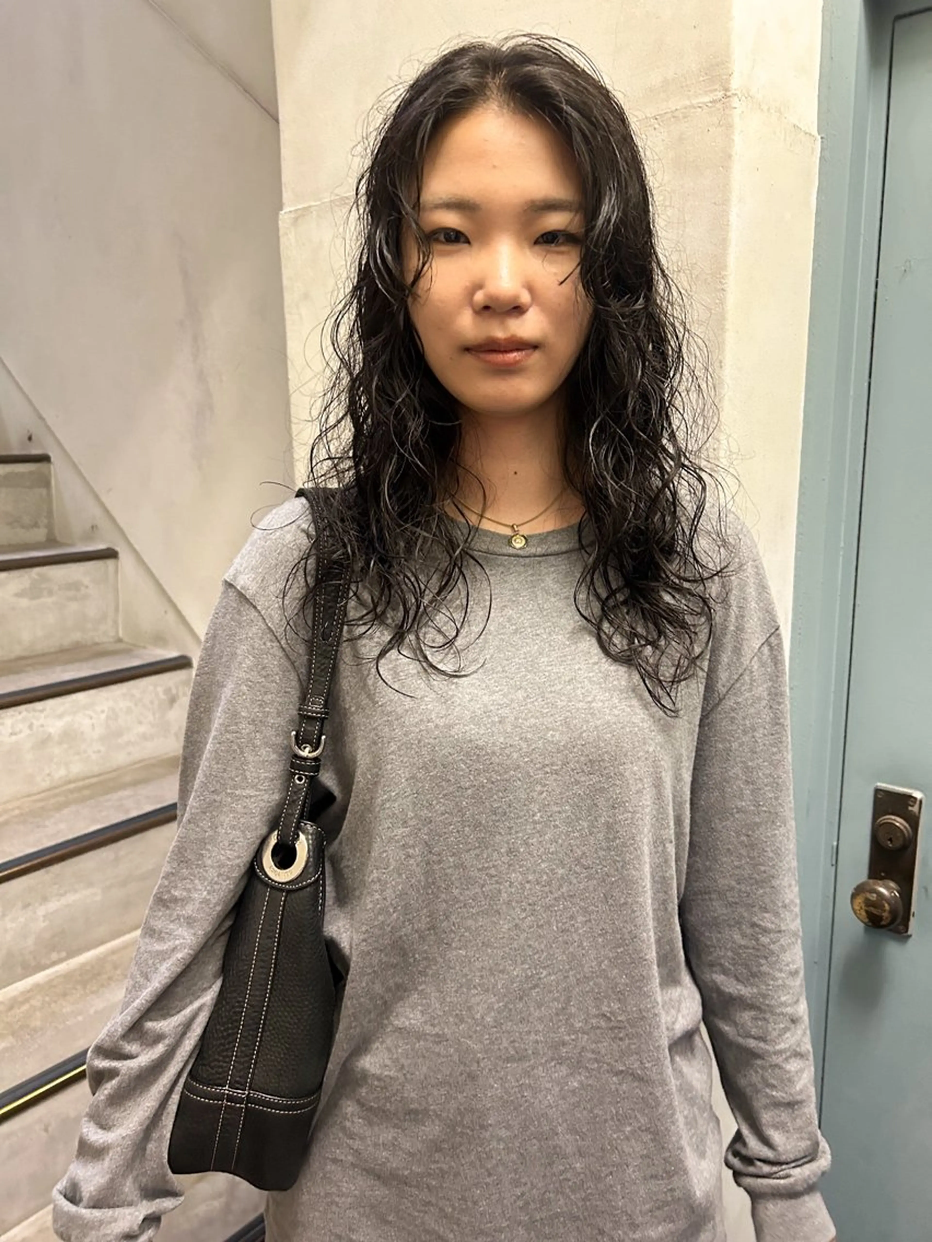 ロング パーマ カット パーマ 原 瑞希のヘアスタイル