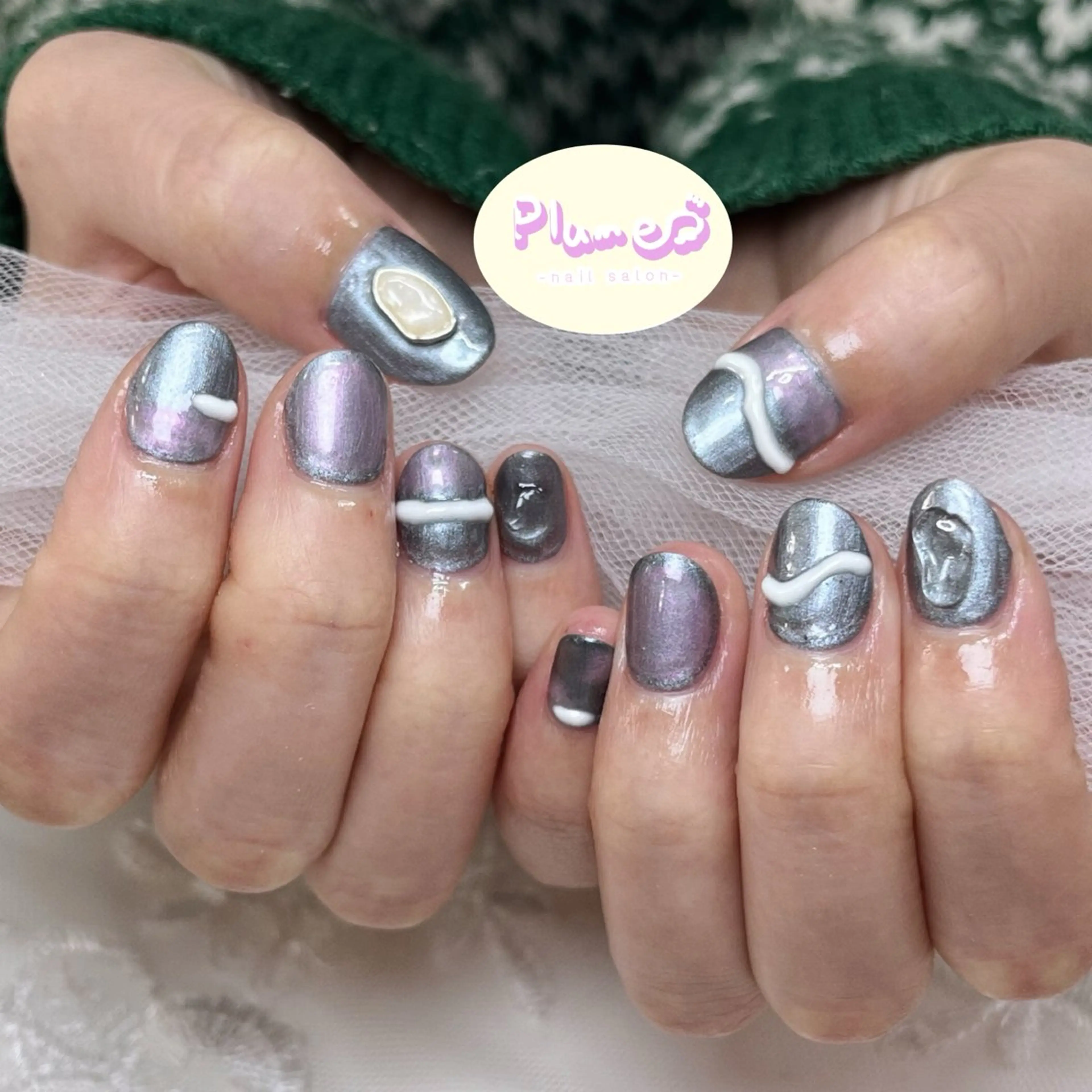 ネイル ハンドネイル plume nail ☆韓国ネイルのネイルデザイン