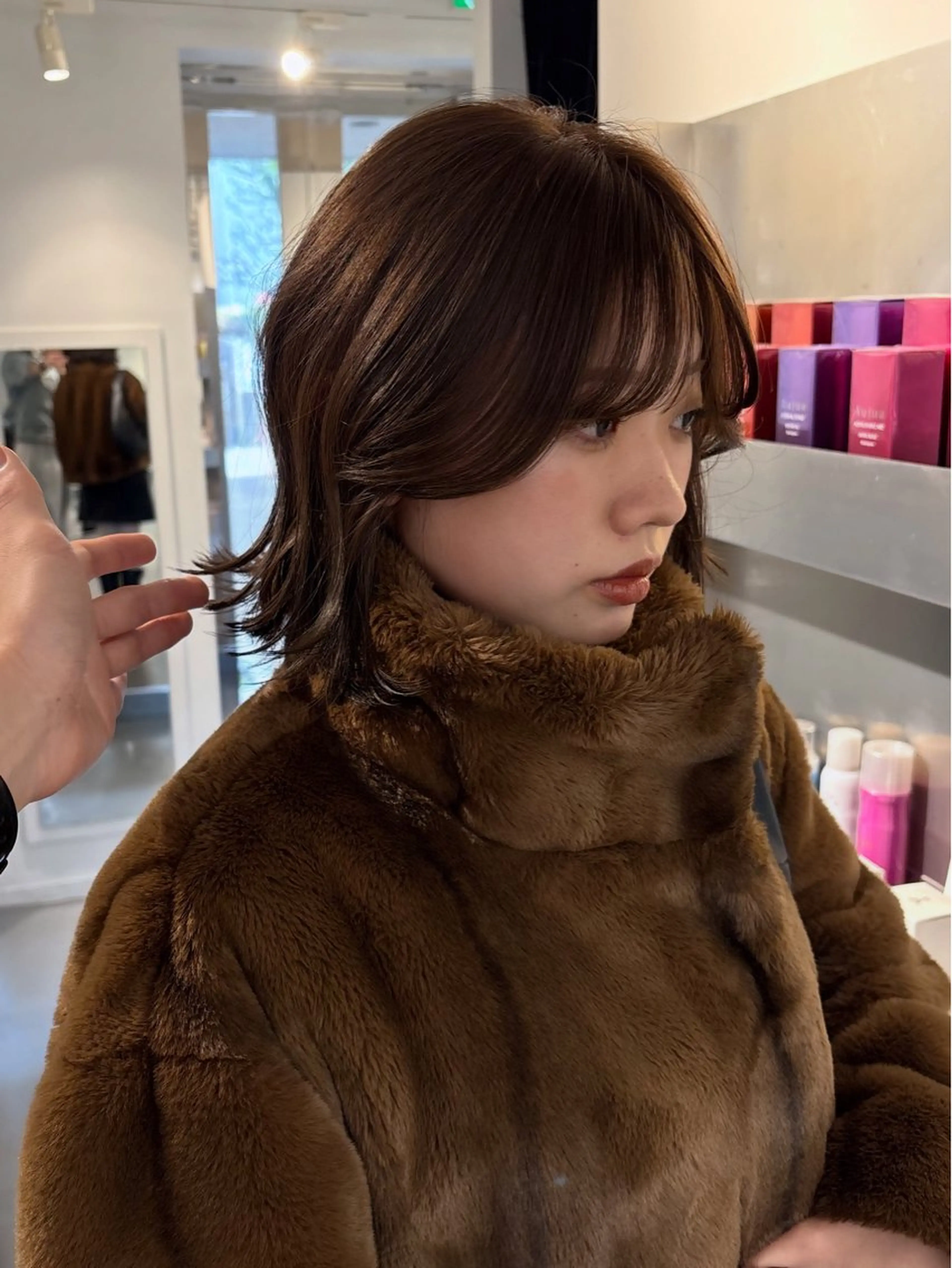 ミディアム カラー カット ヘアカラー 村田 りょうやのヘアスタイル