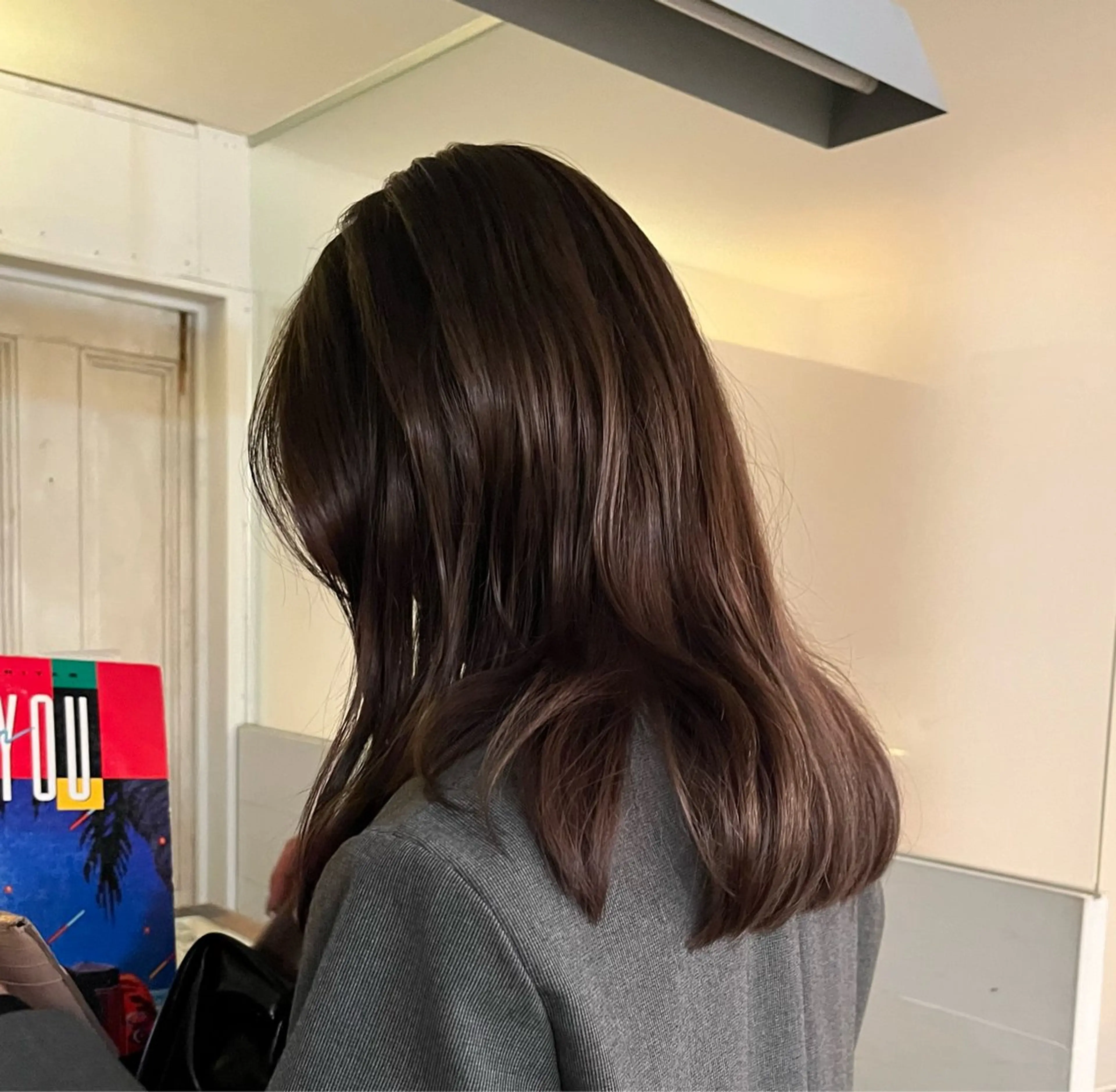 ミディアム カット ヘアカラー ブリーチなし/透明感 /ショート/大世のヘアスタイル