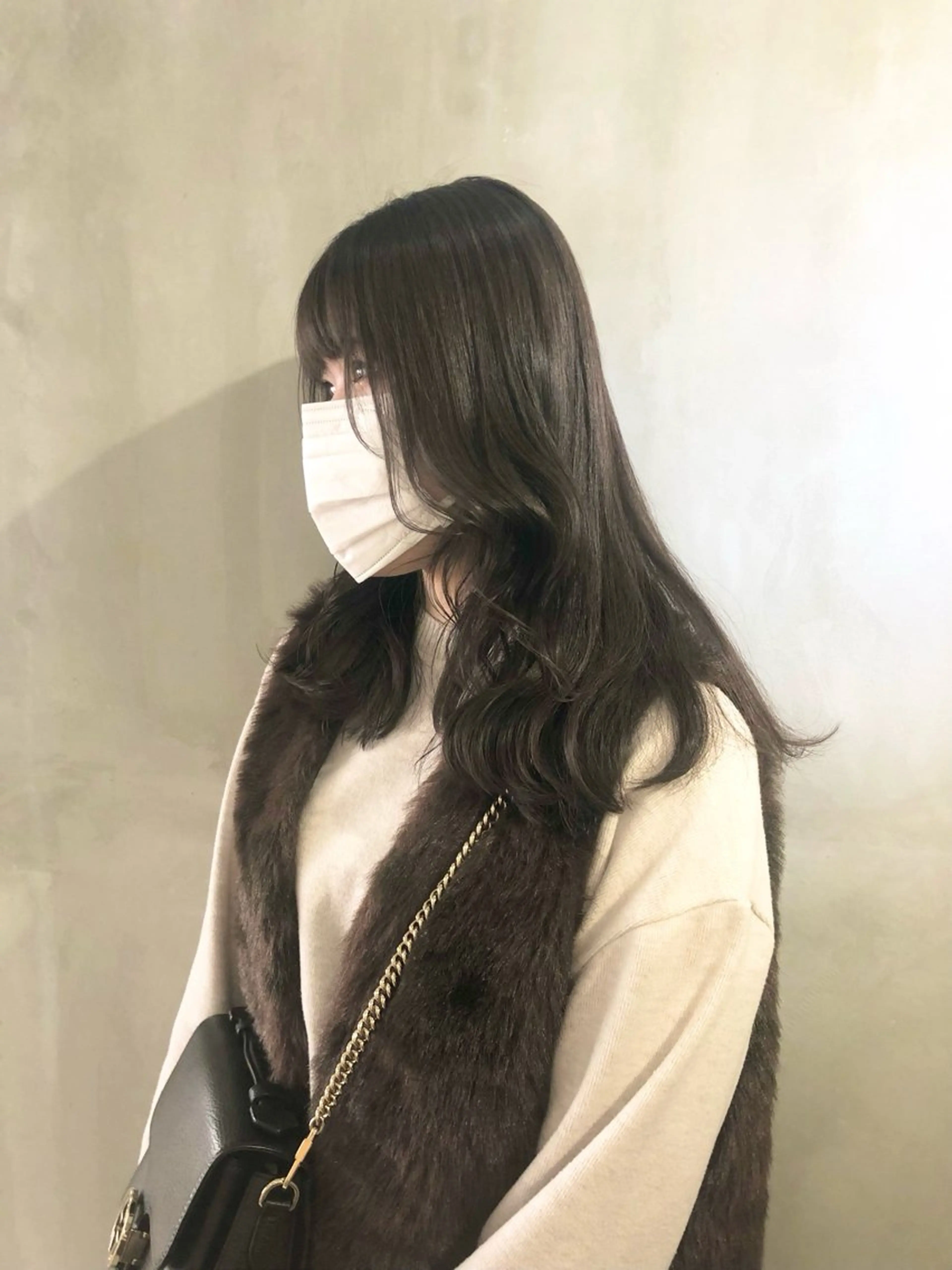 ミディアム カラー ブリーチ グレージュ ヘアカラー トリートメント suzu /フリーランス吉祥寺のヘアスタイル