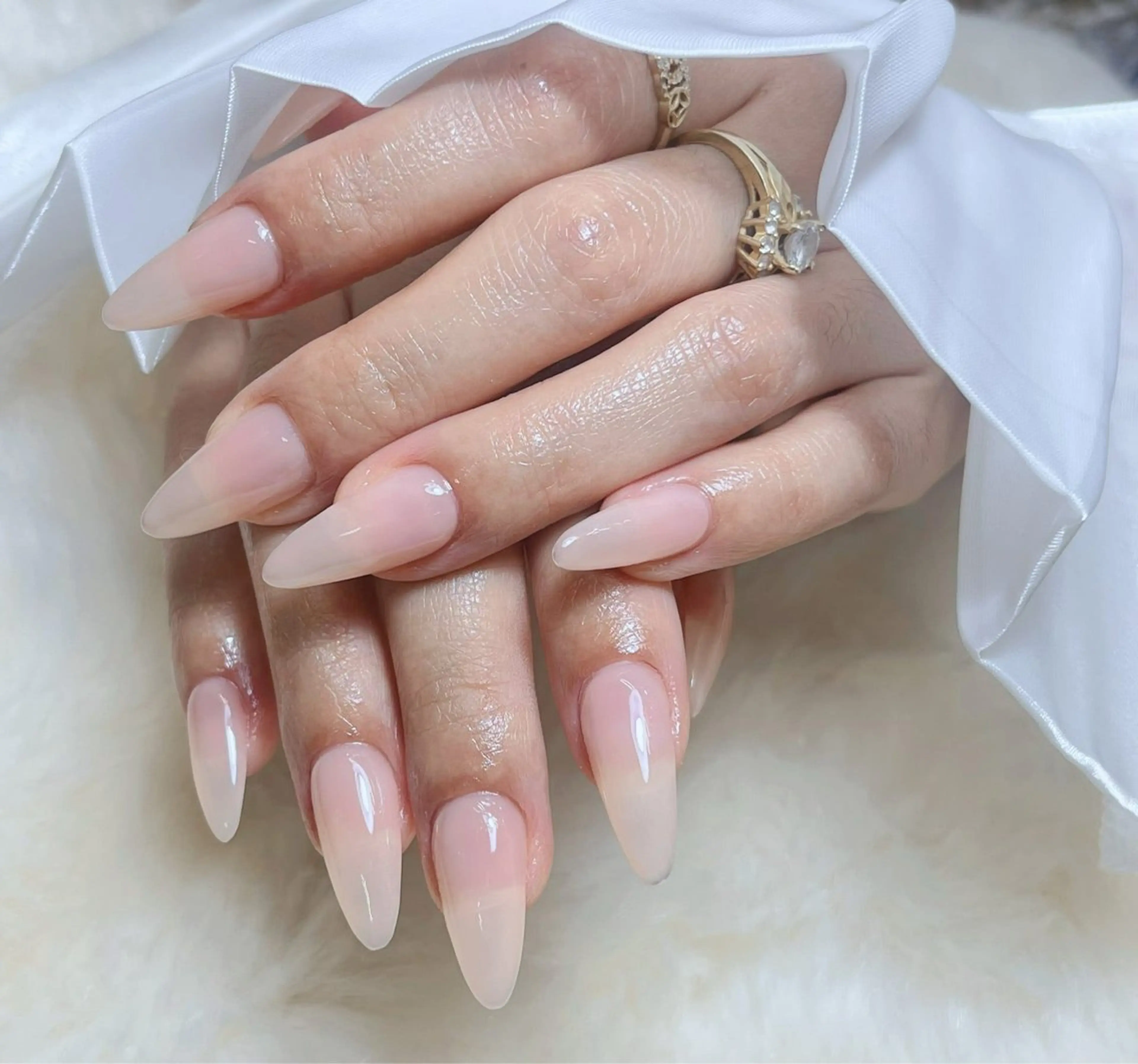 ネイル アートネイル フレンチネイル ジェルネイル グラデーション 韓国ネイル 村中 ハナのネイルデザイン