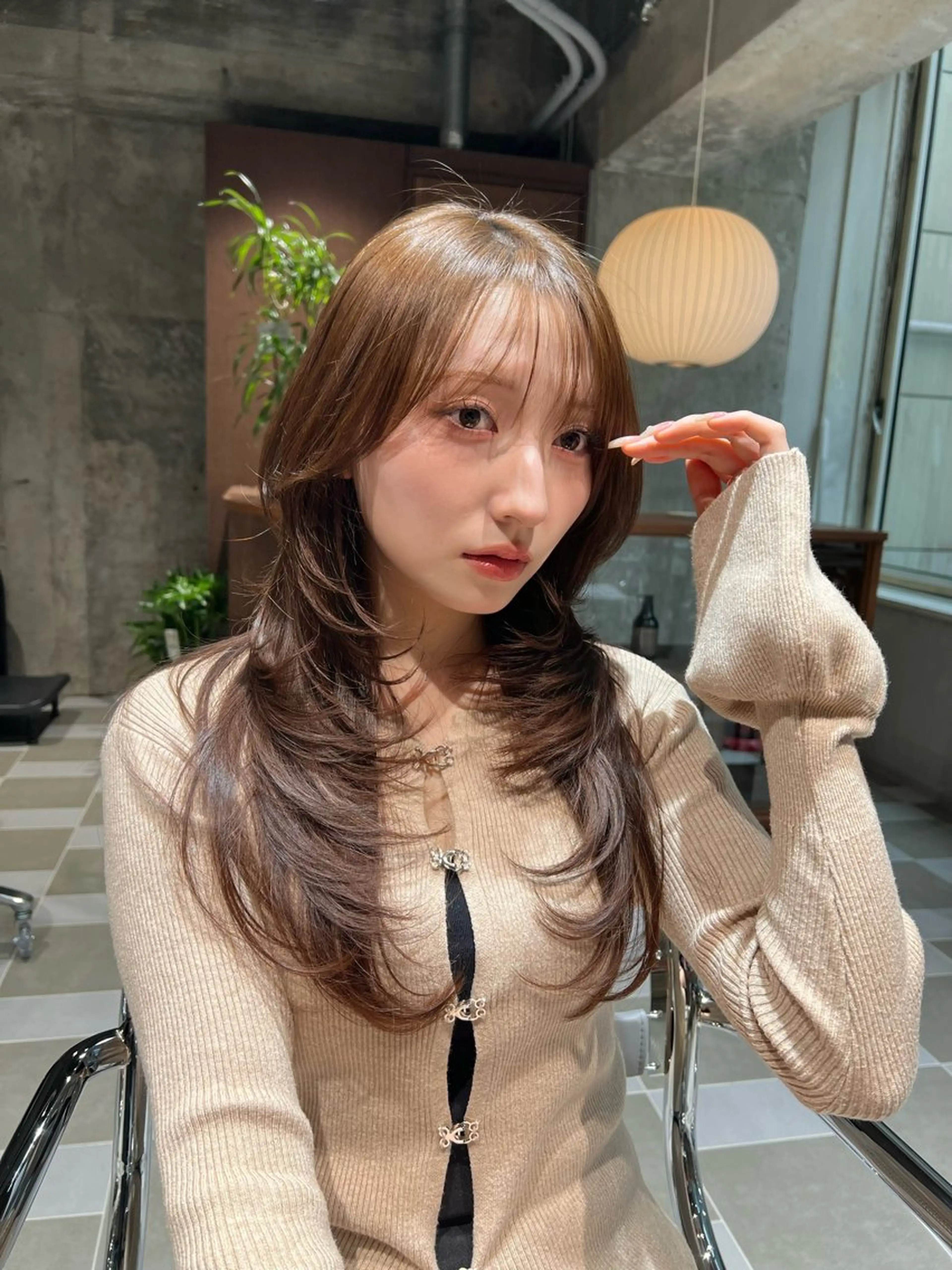 ロング カット ヘアカラー トリートメント nok所属・nok kaoriのヘアスタイル