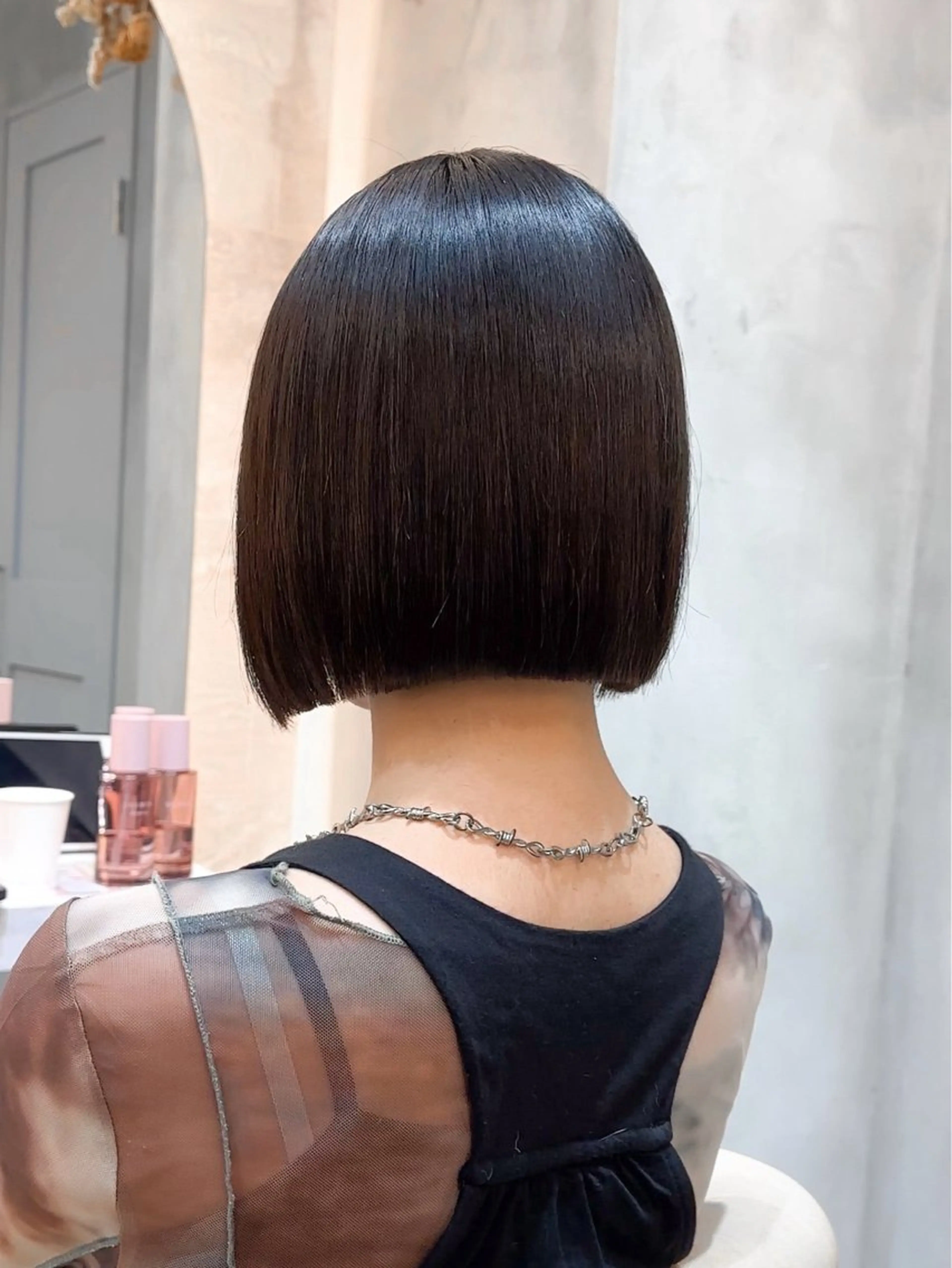 ミディアム 縮毛矯正/韓国ヘア /レイヤー🎀ミズキのヘアスタイル