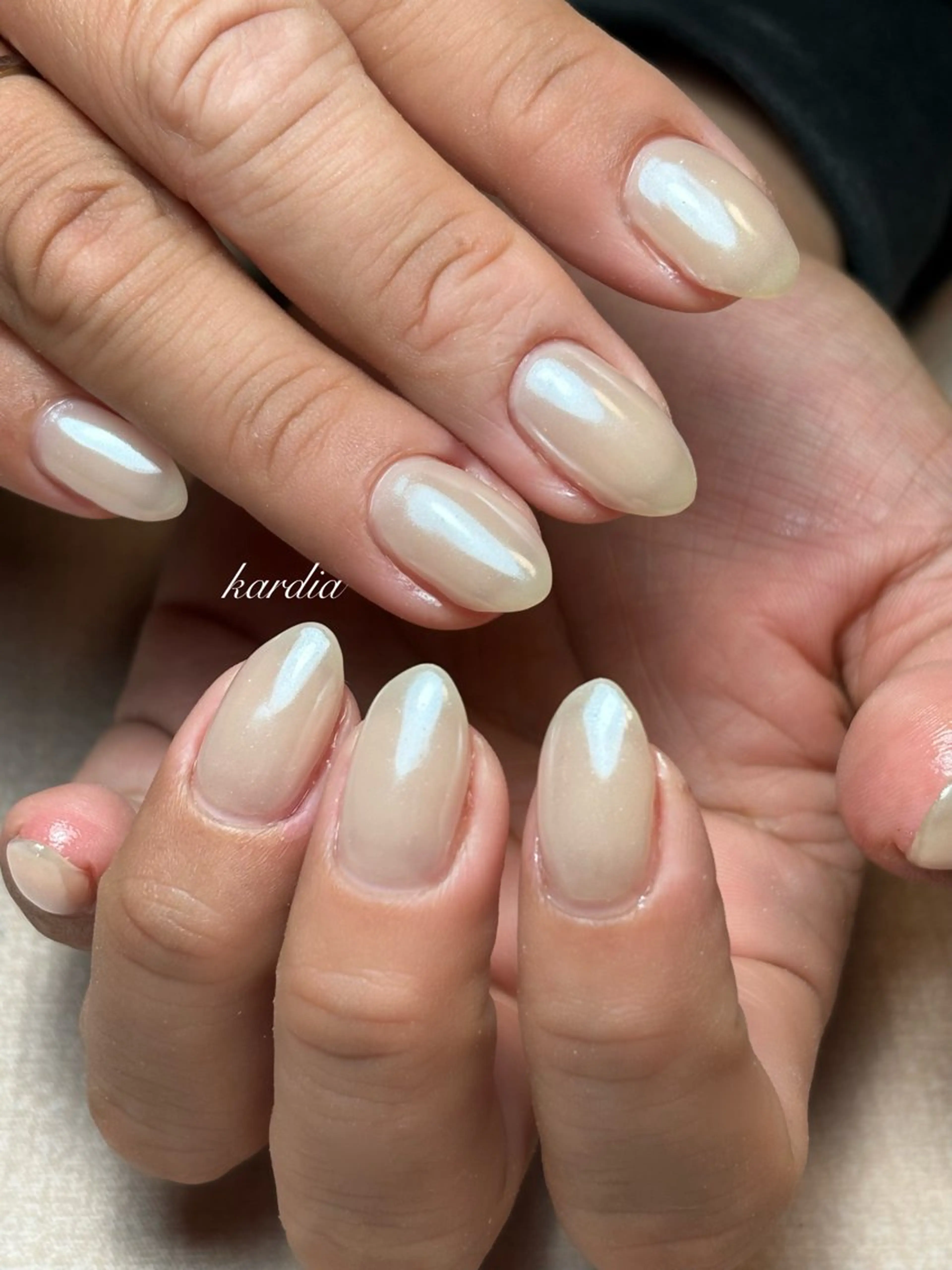 ネイル ハンドネイル καρδιά -ｶﾙﾃﾞｨｱ-のネイルデザイン