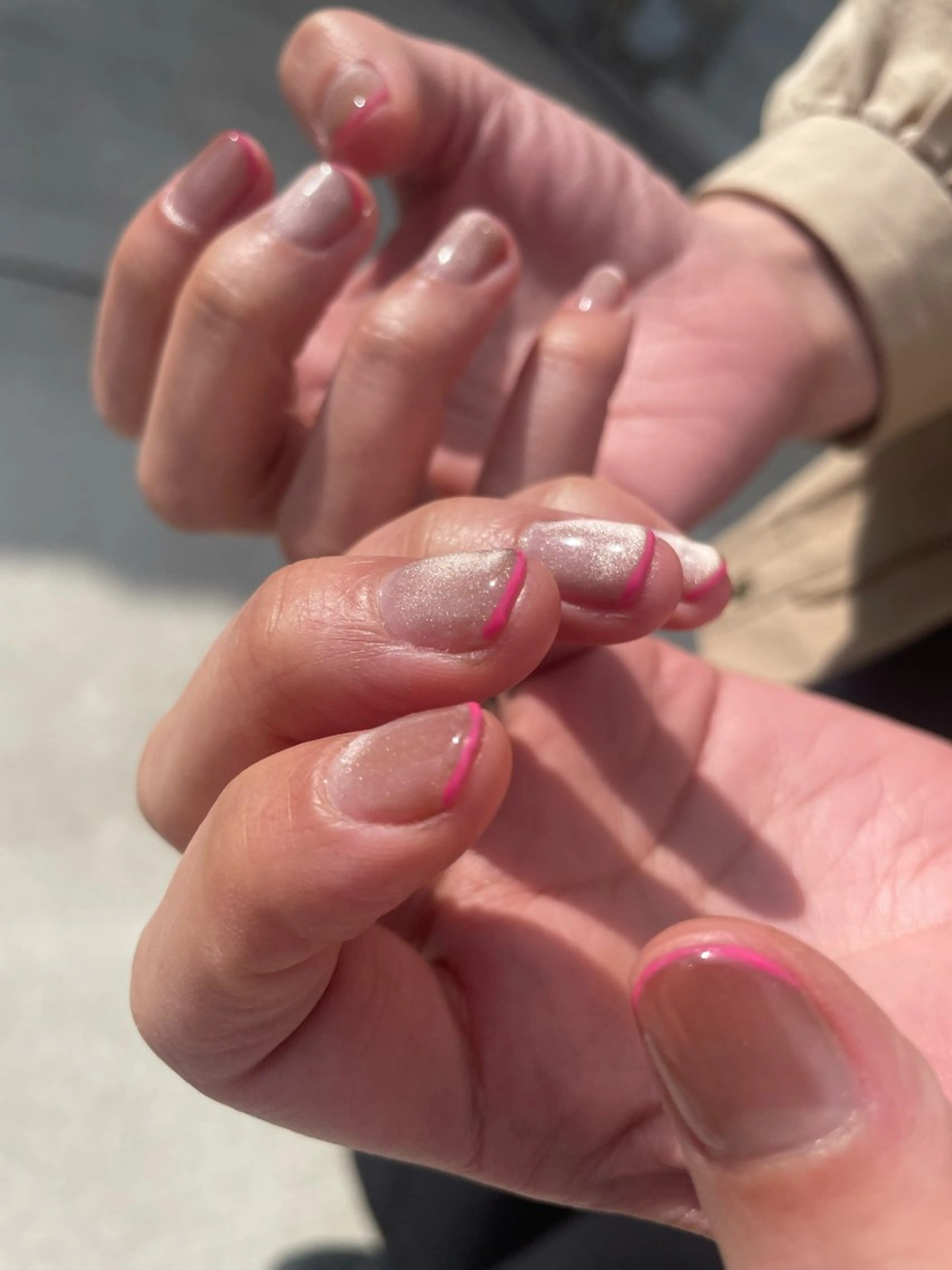 ネイル フレンチネイル マグネットネイル ハンドネイル ハンドケア Kuroki Yurikaのネイルデザイン