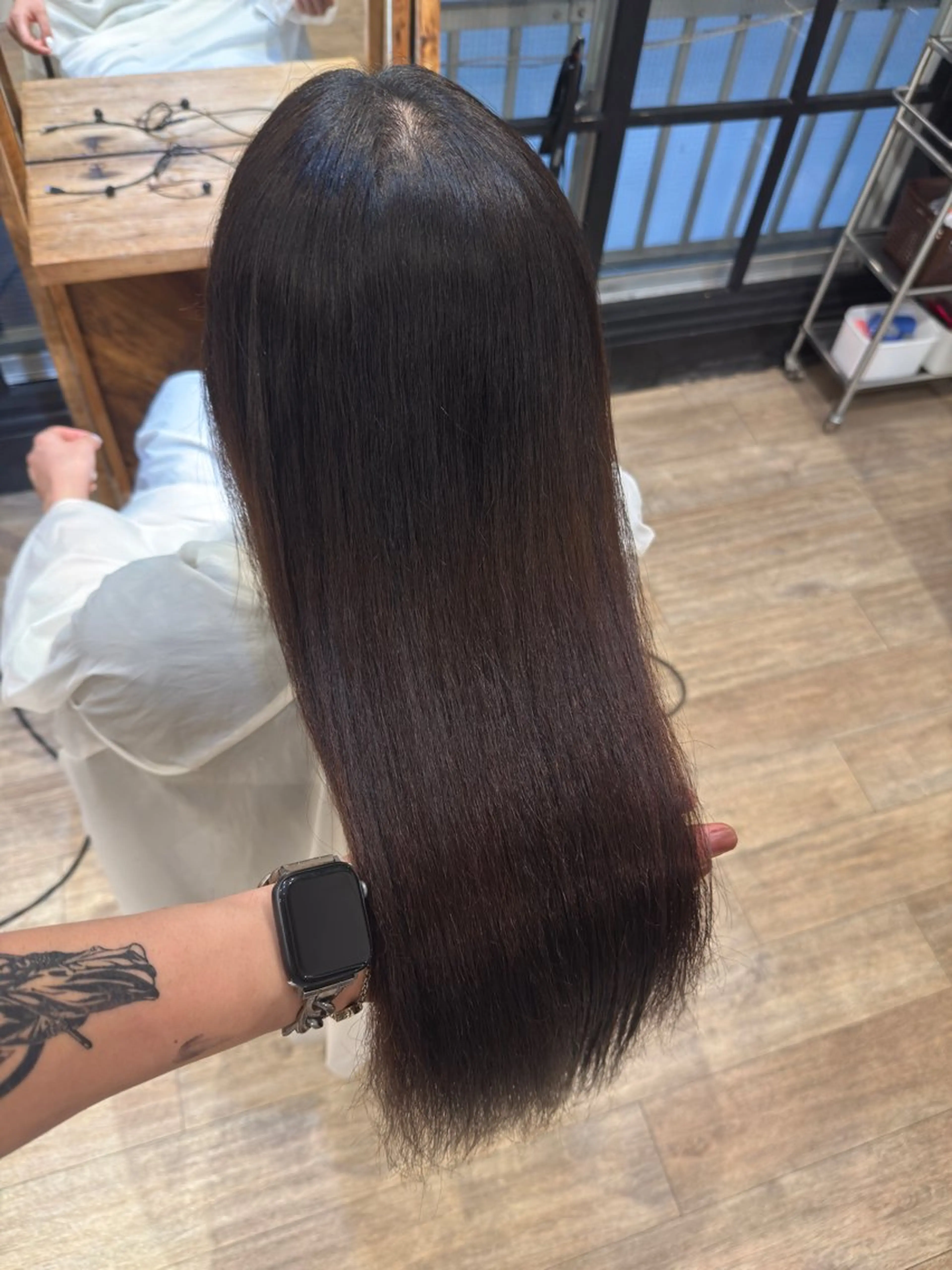 ミディアム 縮毛矯正 トリートメント 新宿/レイヤー/ ブリーチ/西川翔真のヘアスタイル