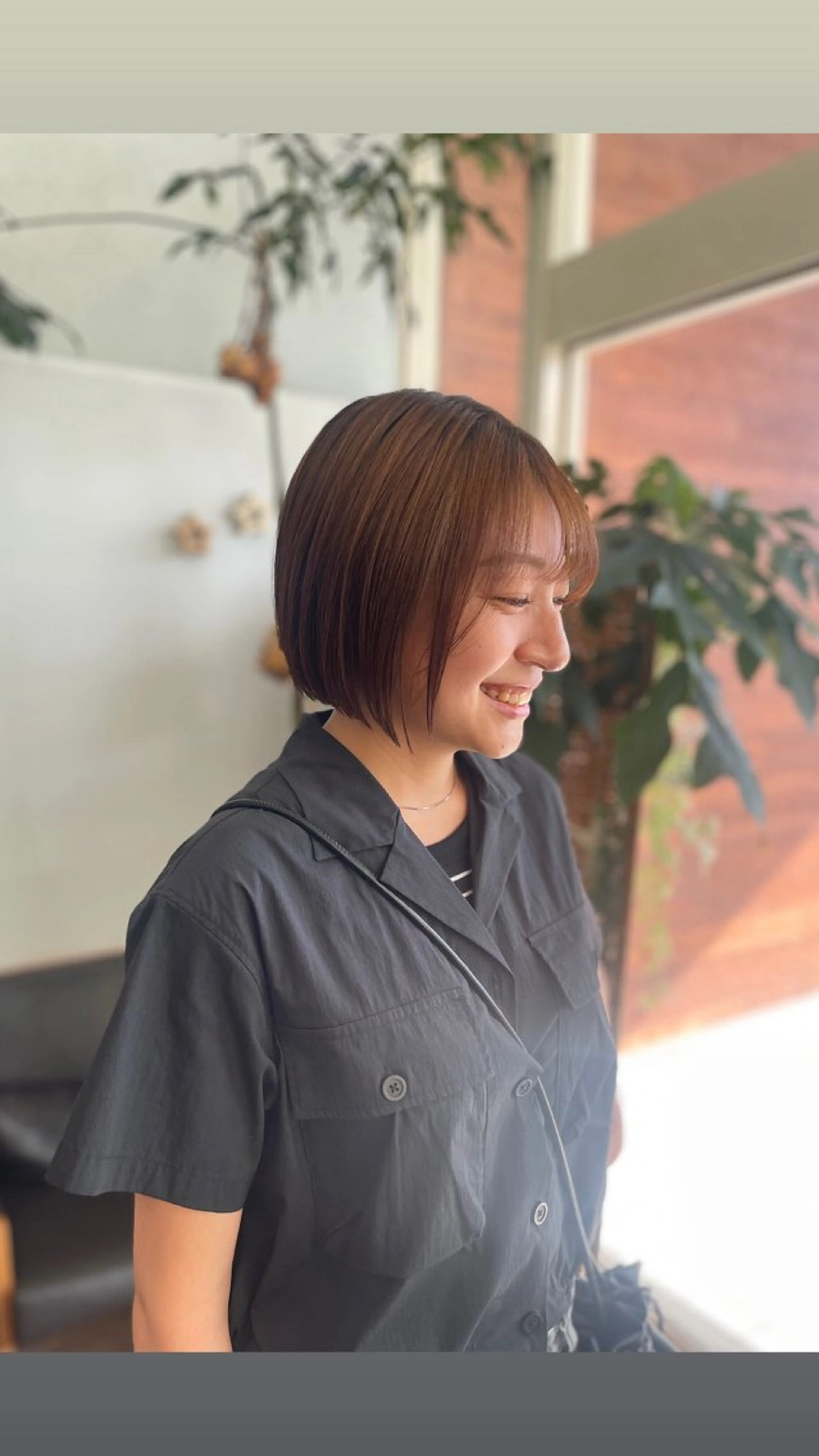 ショート ボブ シミズ カエデ🍁のヘアスタイル