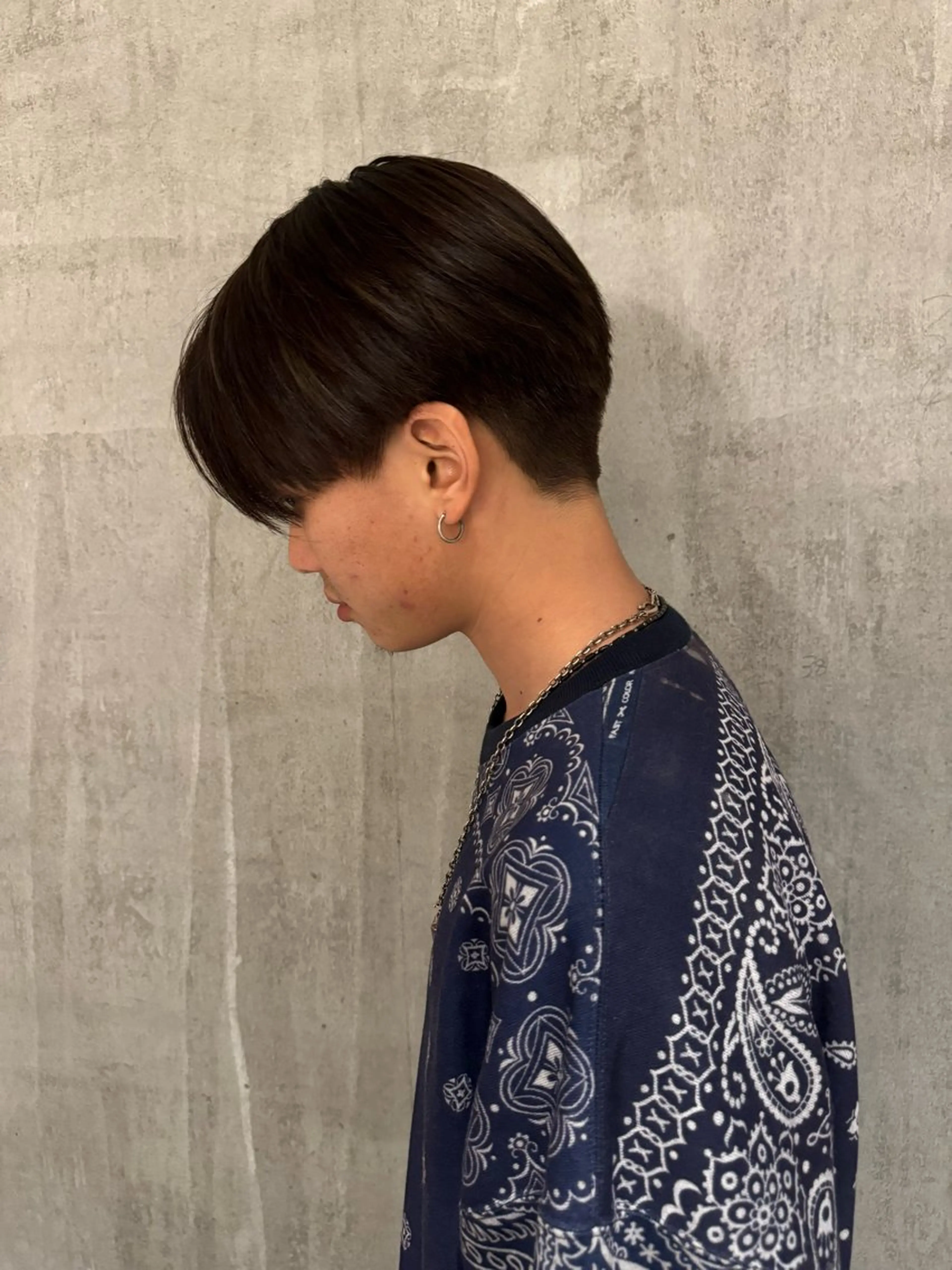 ショート カラー メンズ カット レイヤー/ボブパーマ /垢抜け/タクミのヘアスタイル