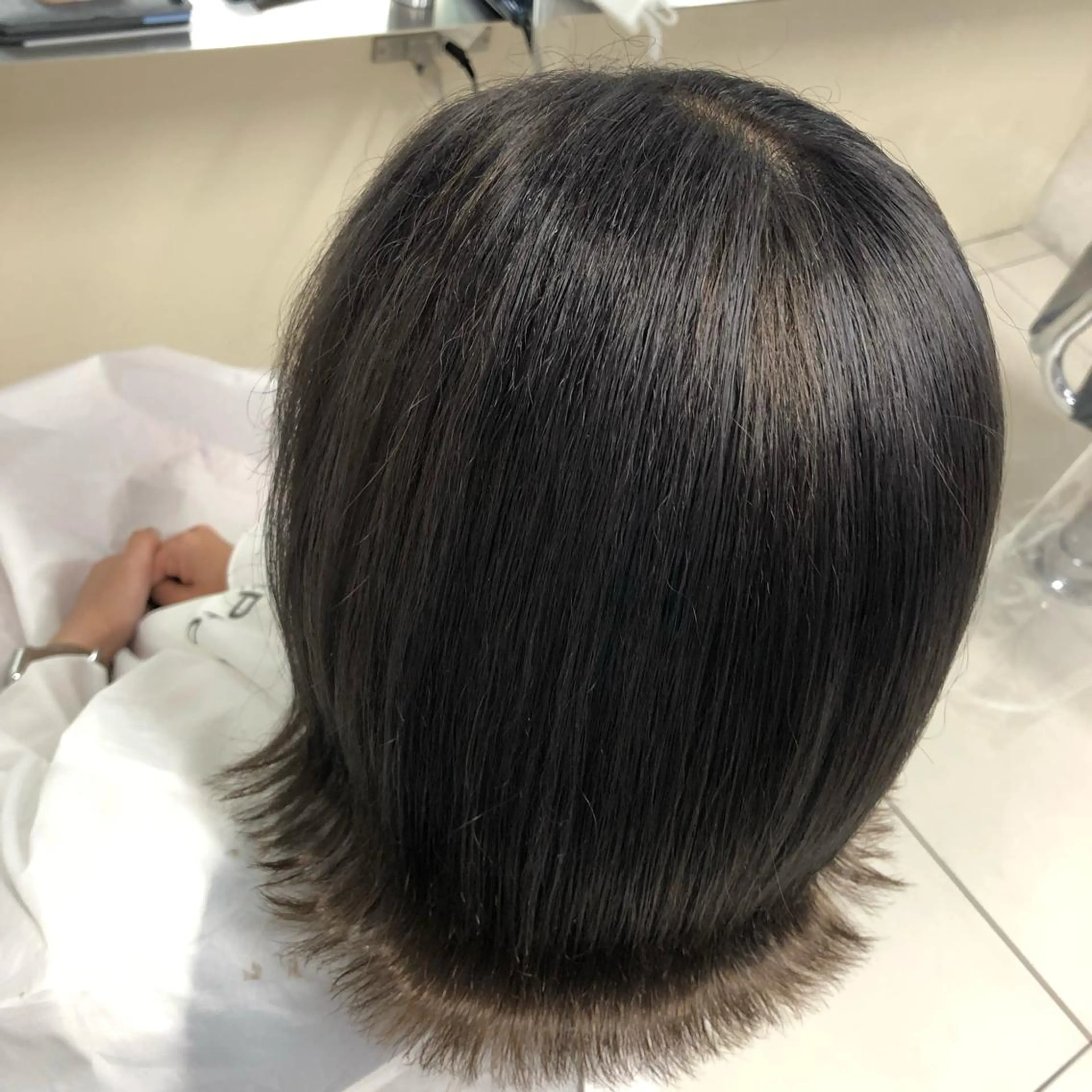 ミディアム カラー アッシュ ベージュカラー 透明感カラー まつ毛/アイブロウ /髪質改善カラーのヘアスタイル